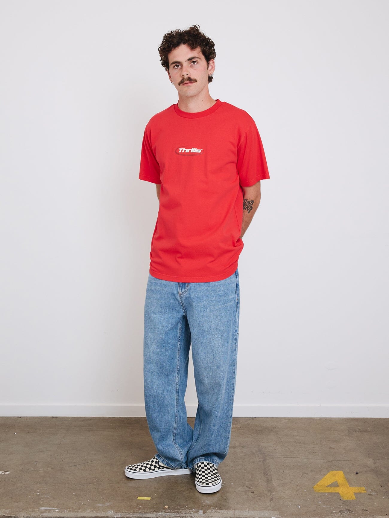 Arena Merch Fit Tee - Flame Red