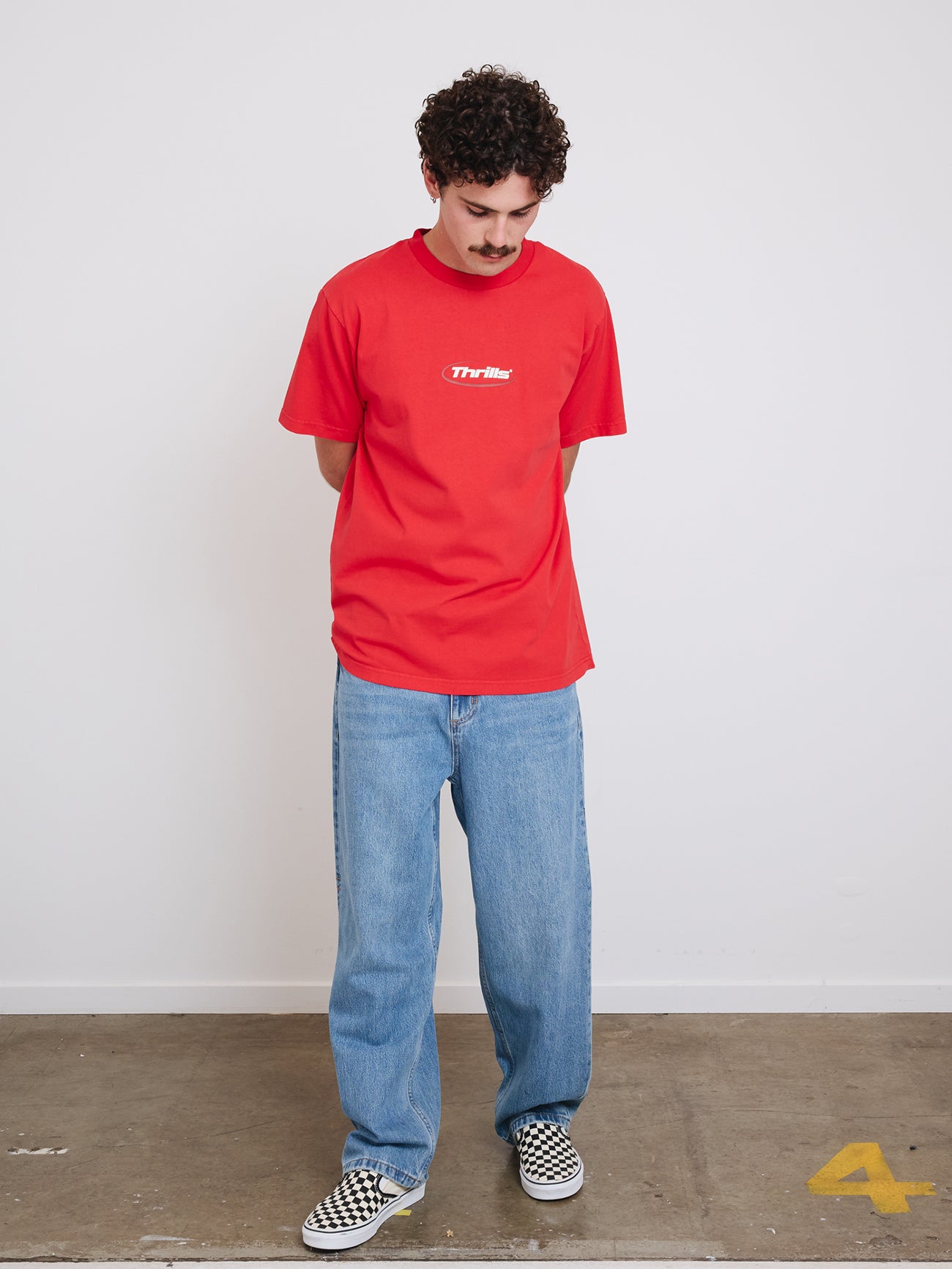 Arena Merch Fit Tee - Flame Red