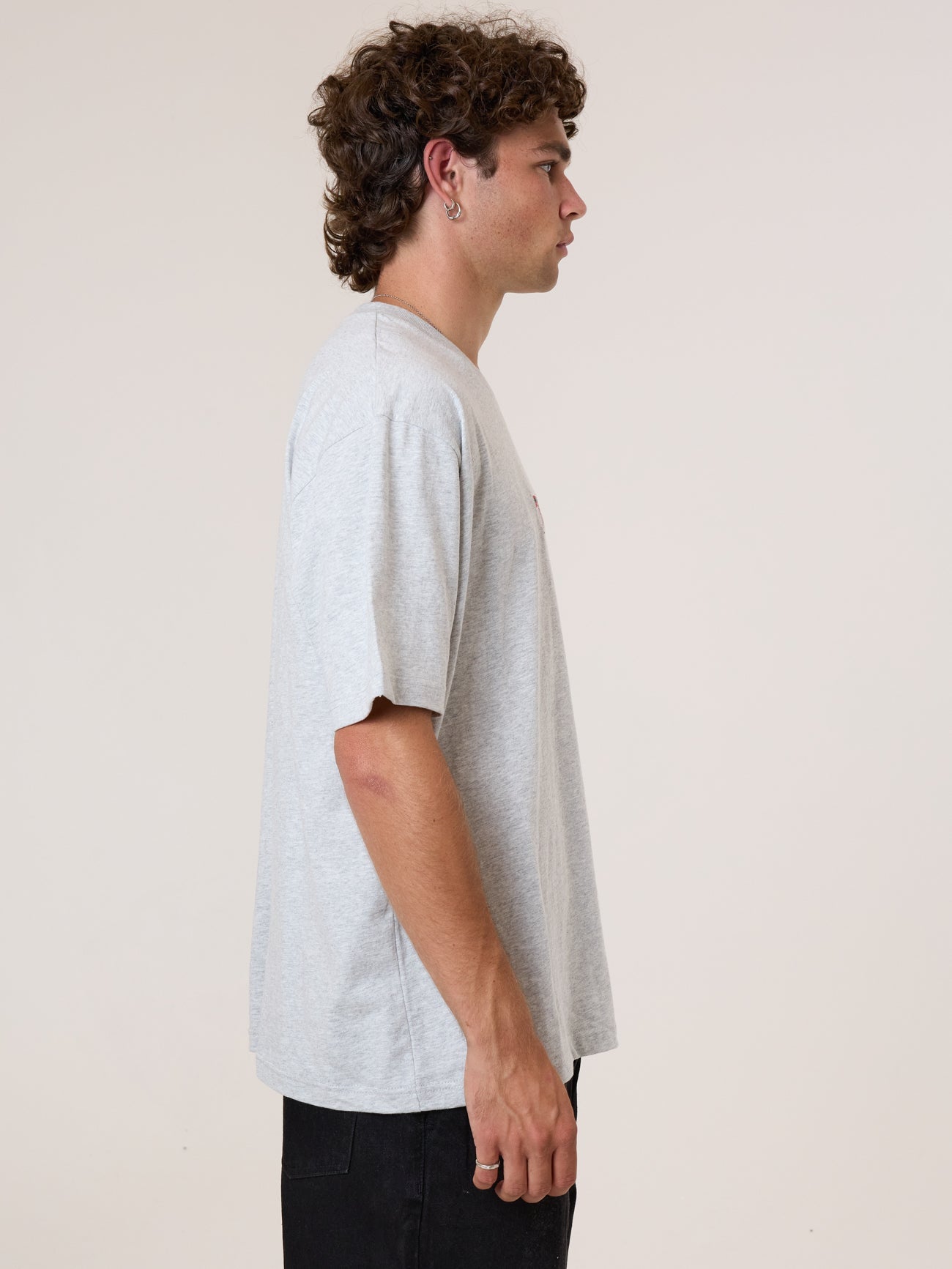 Recruit Oversize Fit Tee - Snow Marle