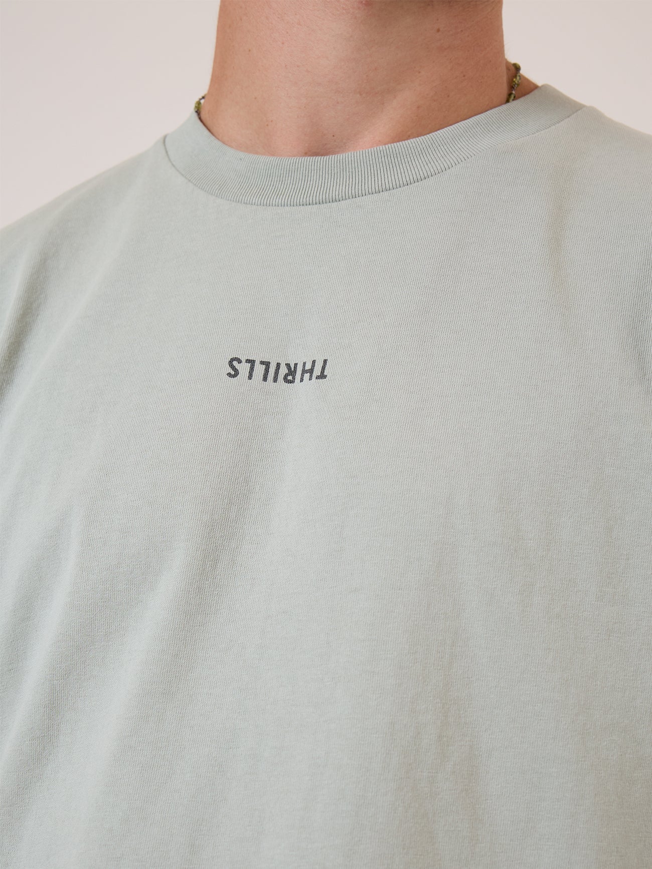 Minimal Thrills Merch Fit Tee - Sage Grey