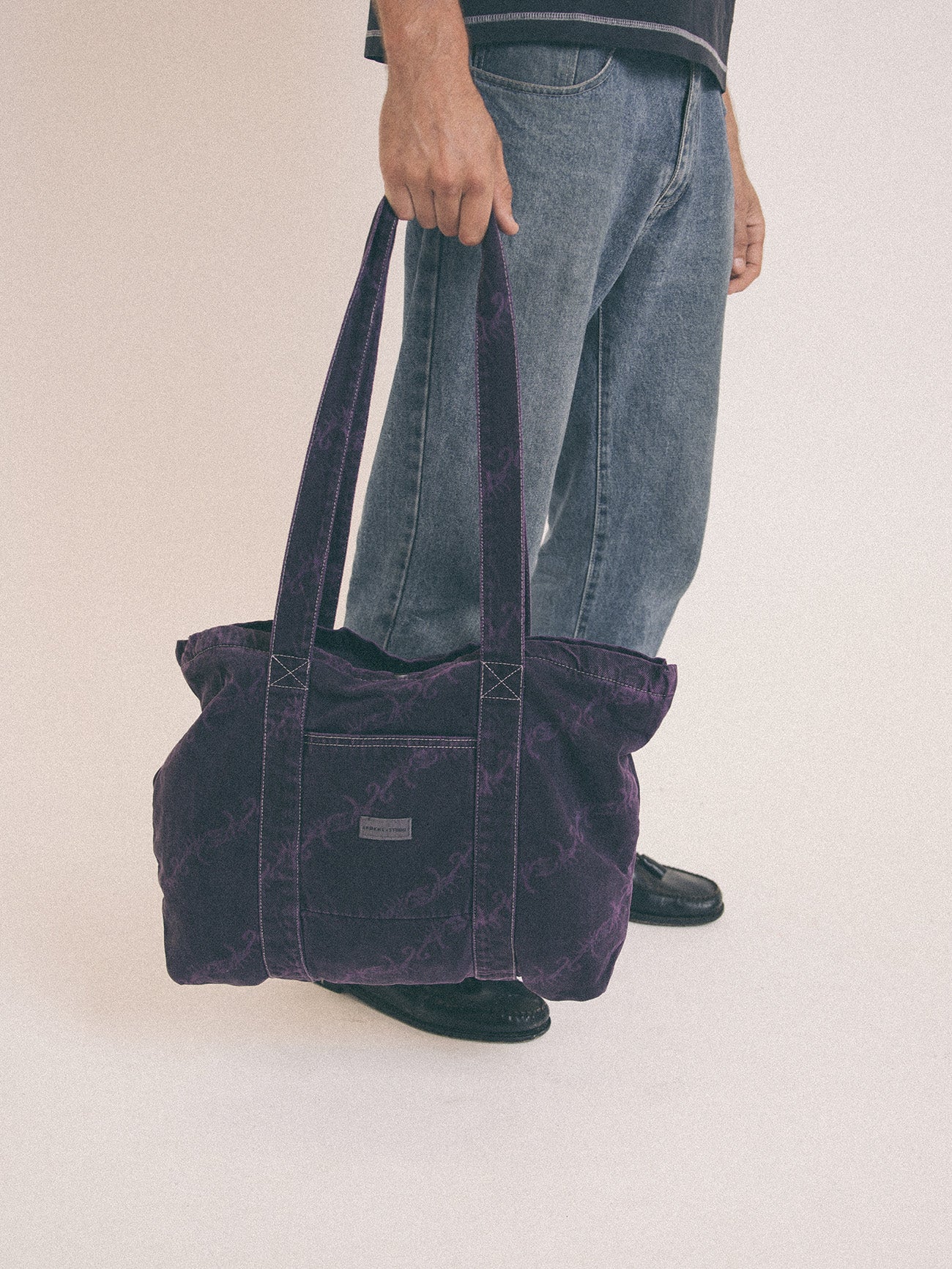 Thrills x Epokhe Denim Scorpion Tote - Black/Purple