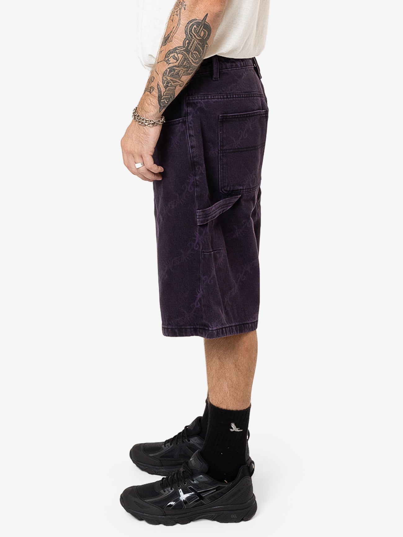 Thrills x Epokhe Big Slacker Denim Short - Black/Purple