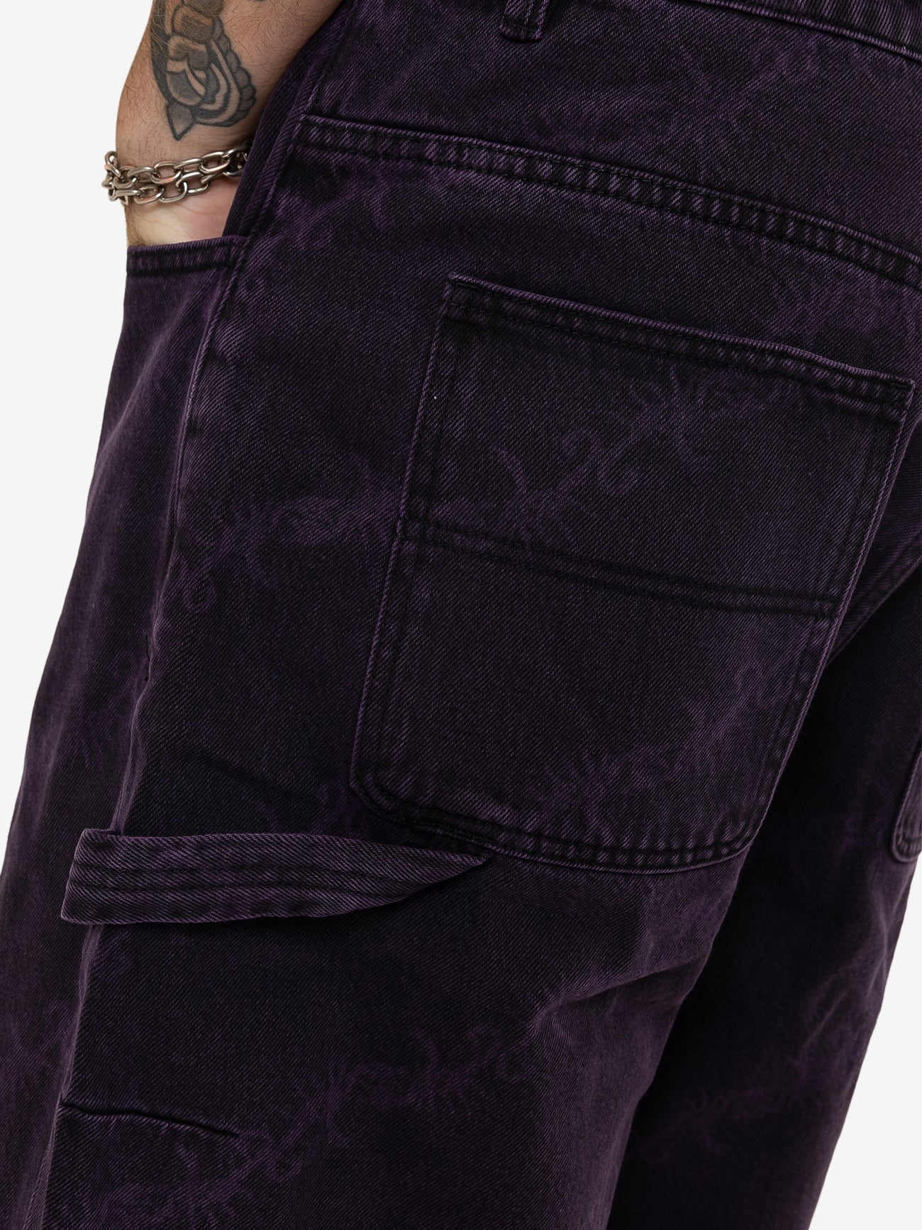 Thrills x Epokhe Big Slacker Denim Short - Black/Purple