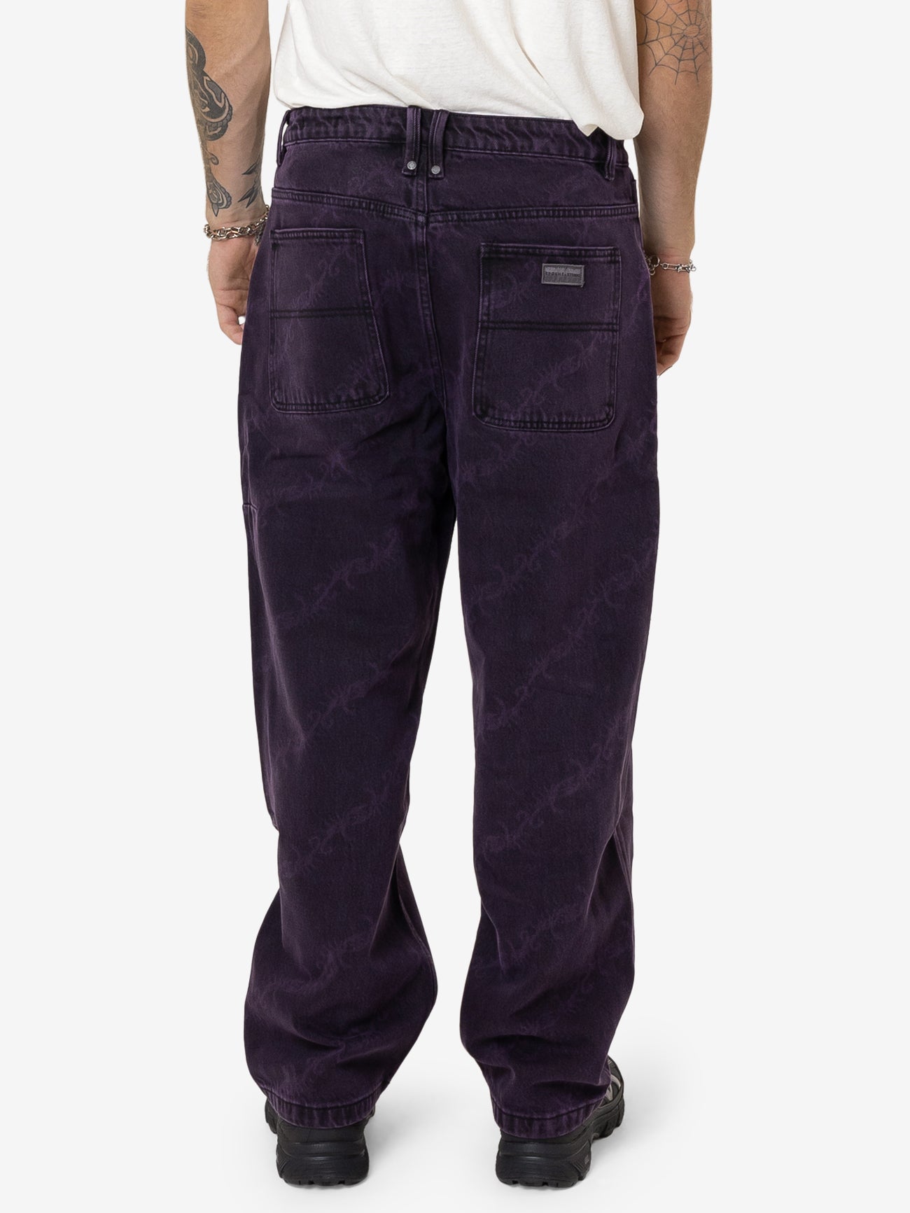 Thrills x Epokhe Big Slacker Denim Jean - Black/Purple