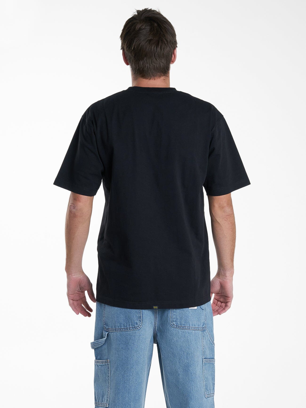 Hard Yakka X Thrills Oversize Pocket Tee - Black