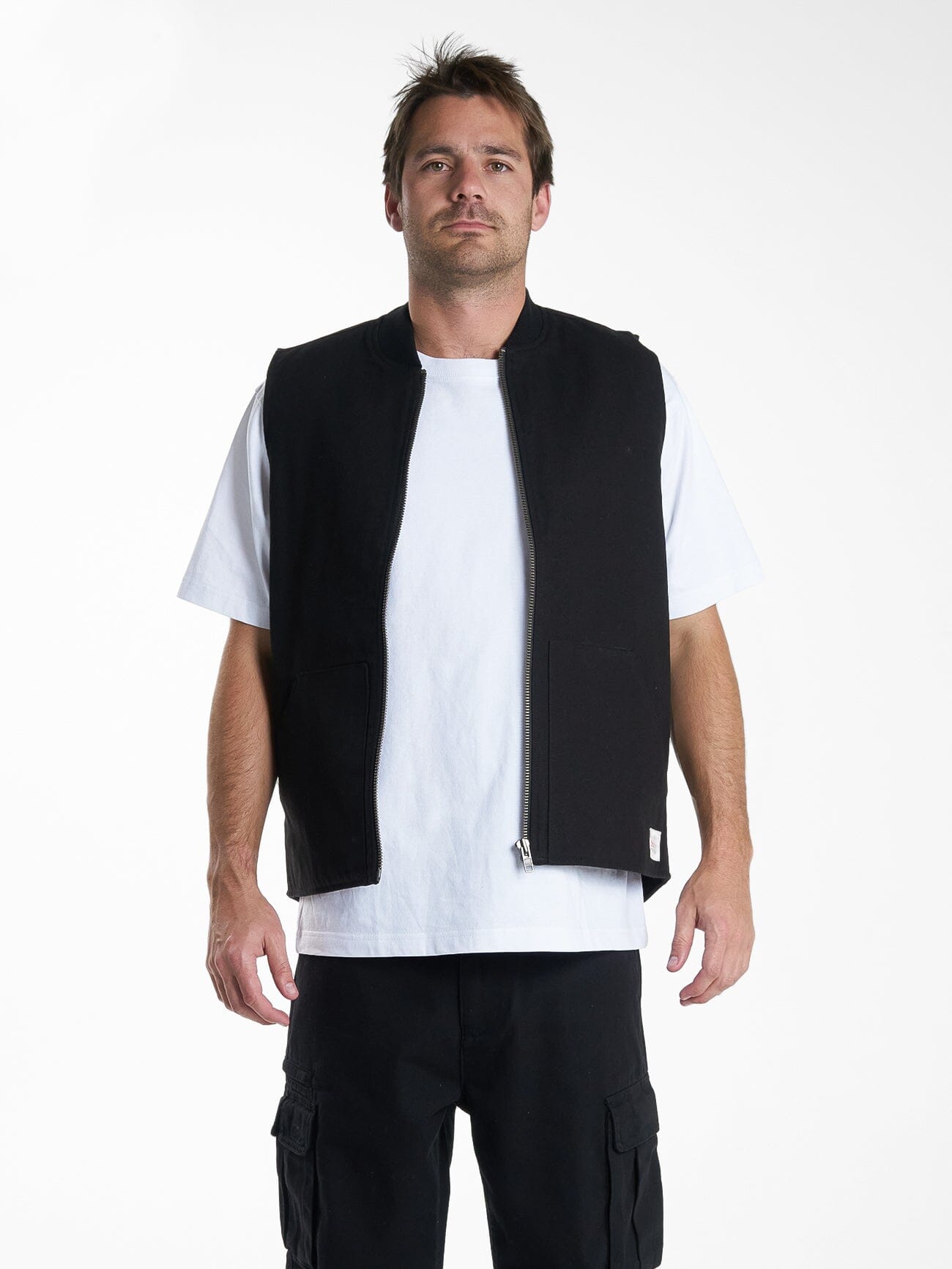 Hard Yakka X Thrills Carpenter Vest - Black