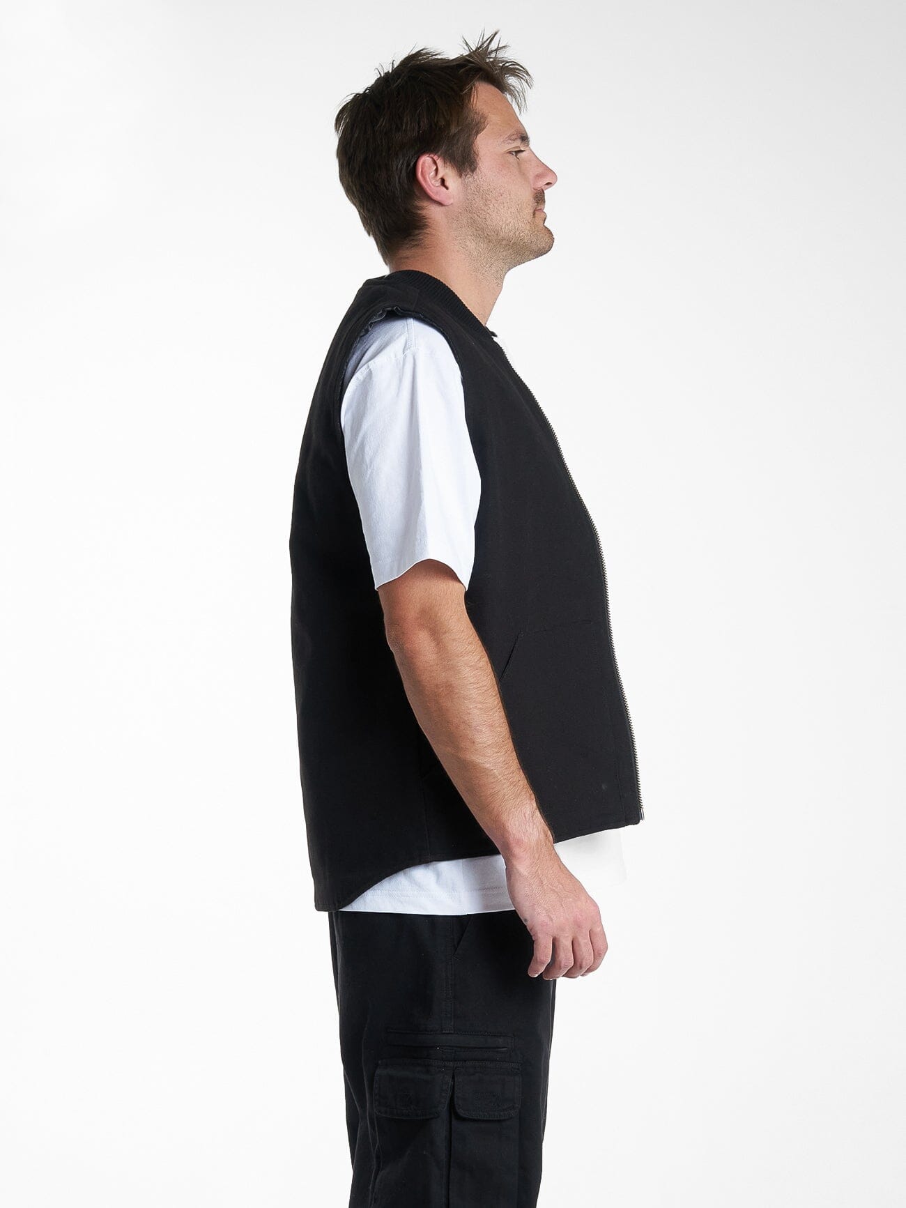 Hard Yakka X Thrills Carpenter Vest - Black