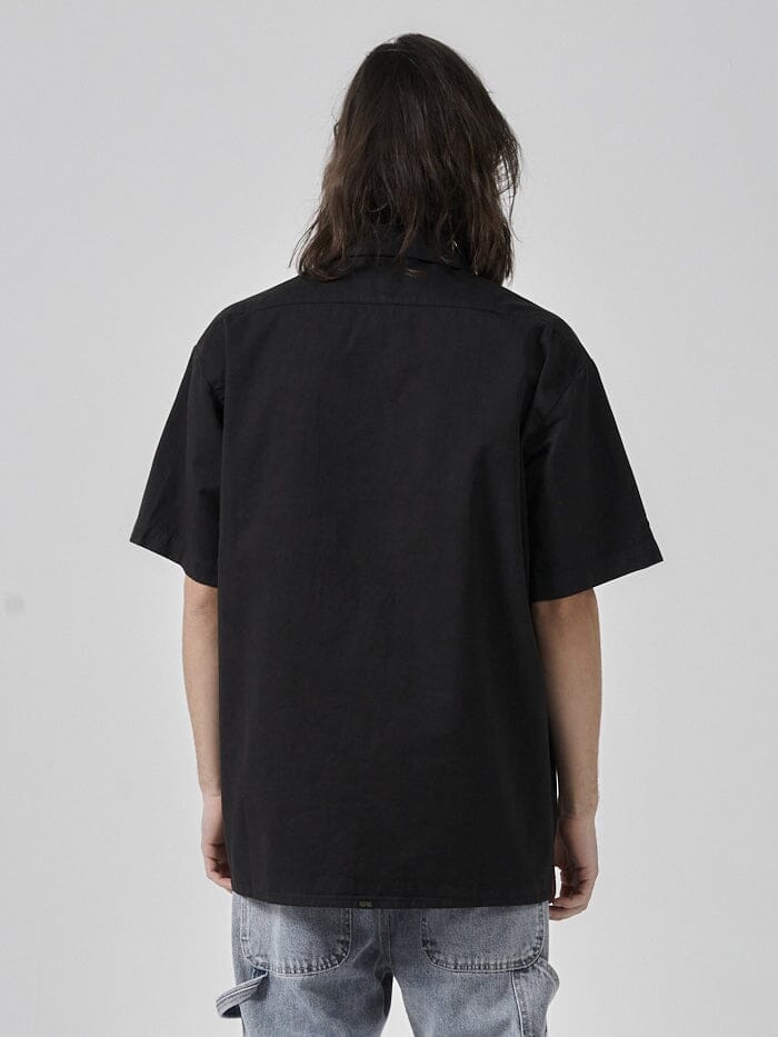 Hard Yakka x Thrills Short Sleeve Work Shirt - Black