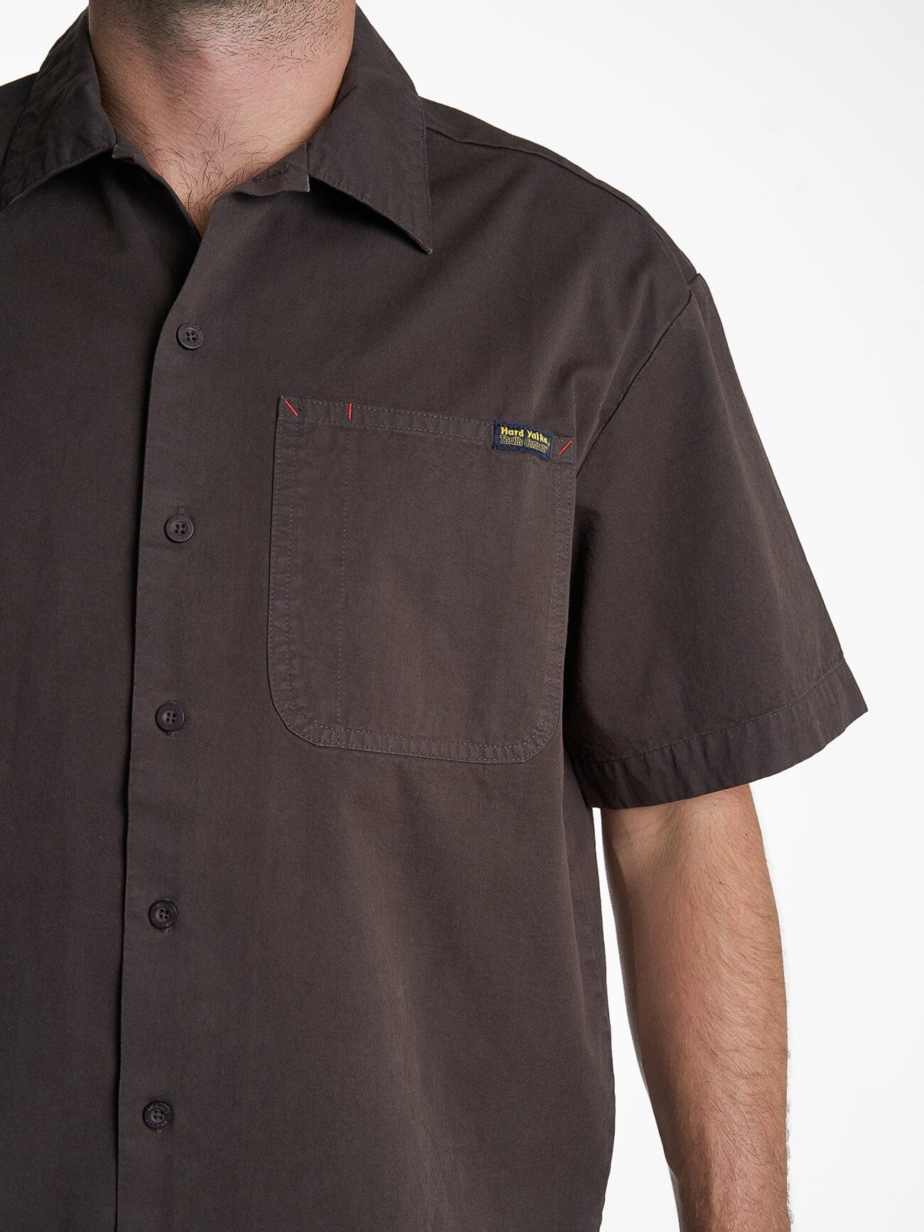 Hard Yakka X Thrills Short Sleeve Shirt - Postal Brown