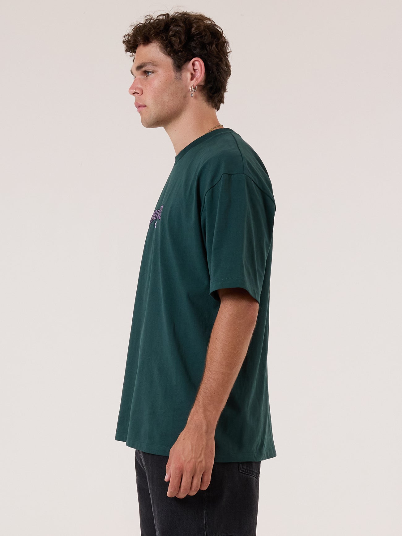 Recruit Oversized Fit Tee - Forrest Green