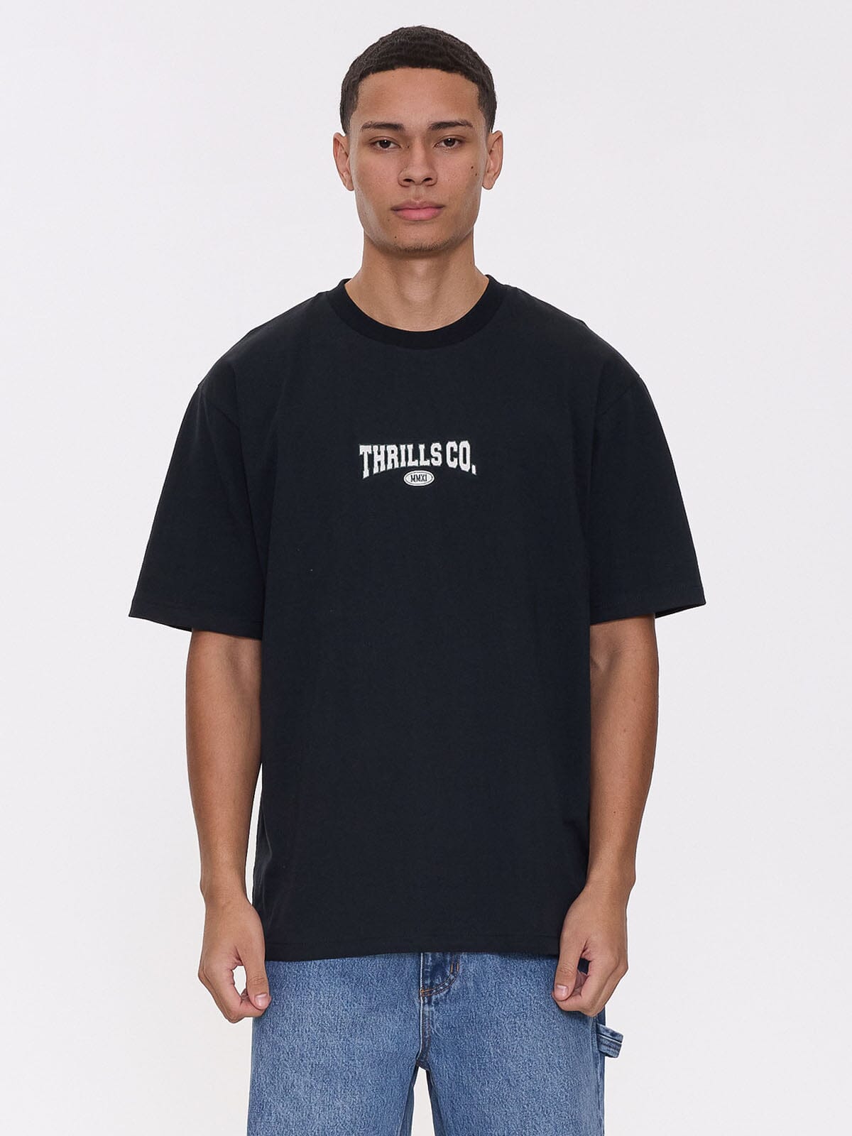 Recruit Oversized Fit Tee - Washed Black