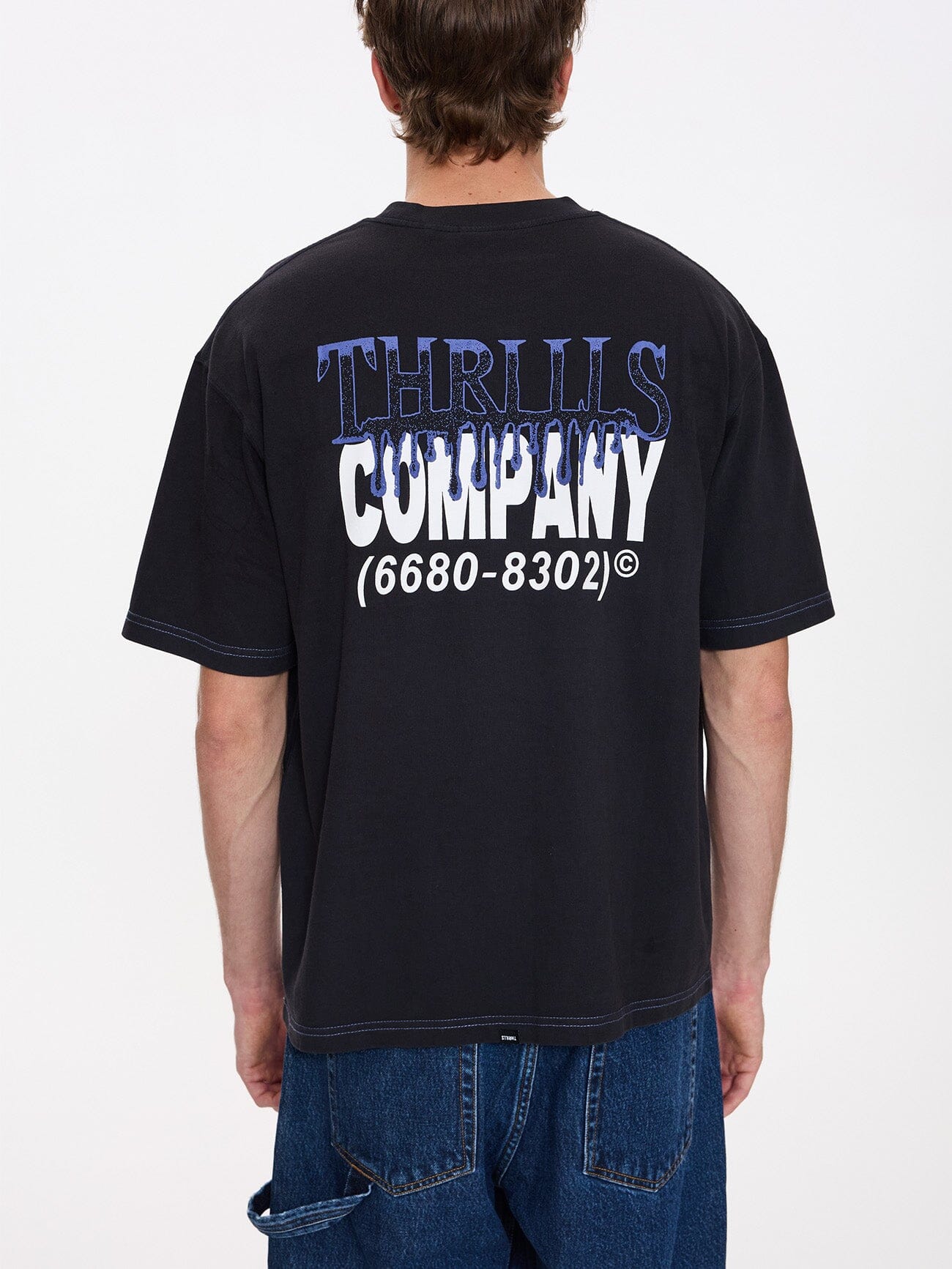 Dispatch Box Fit Cropped Tee - Dark Navy