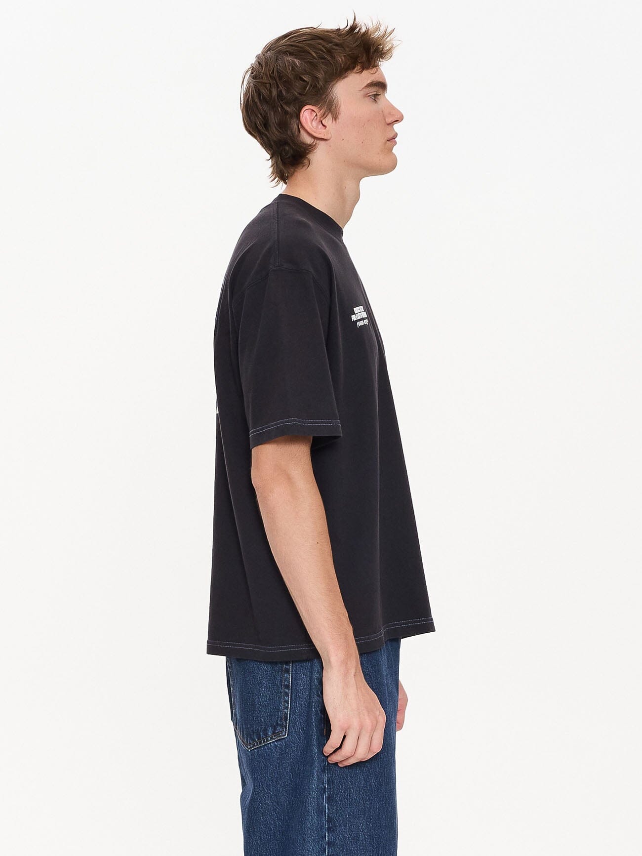 Dispatch Box Fit Cropped Tee - Dark Navy