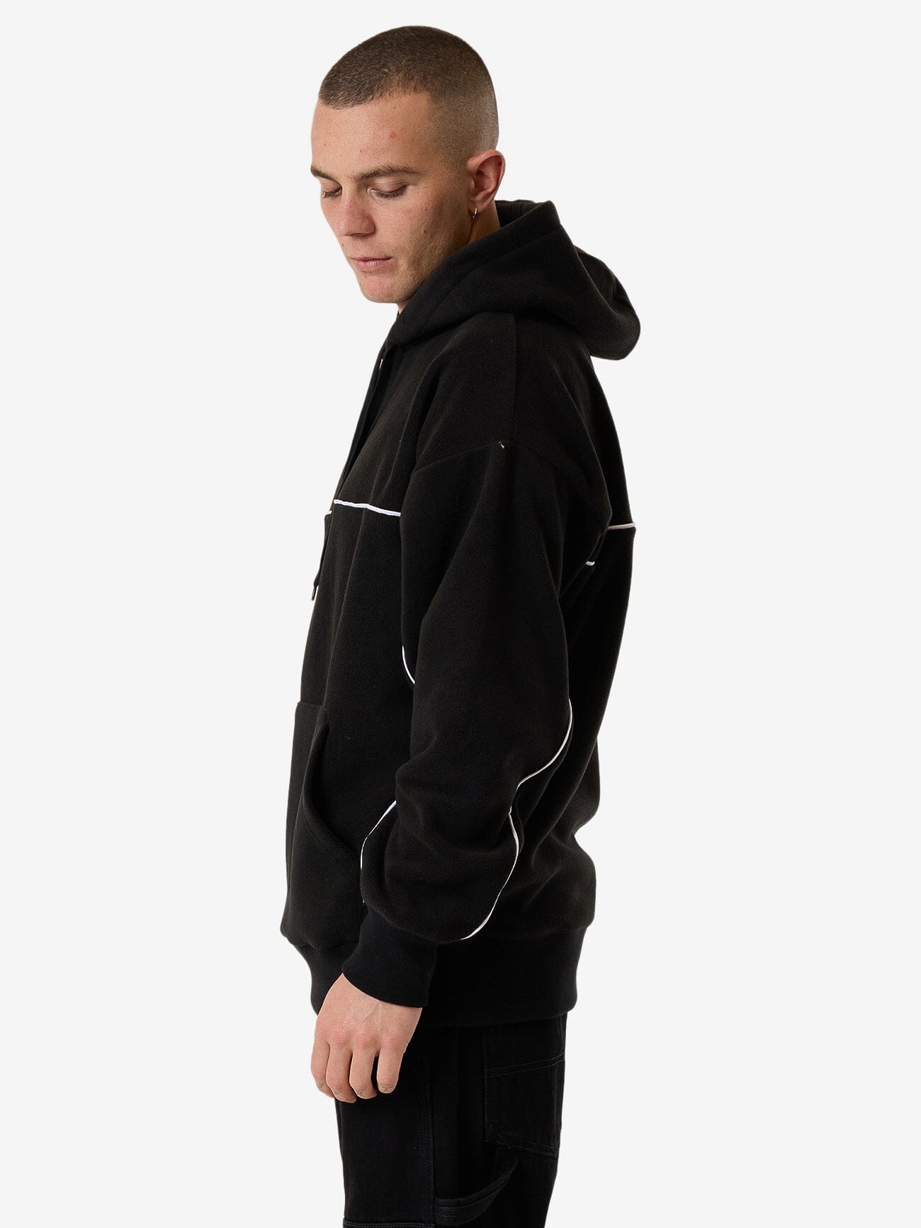 Wisdom Polar Slouch Hood - Black