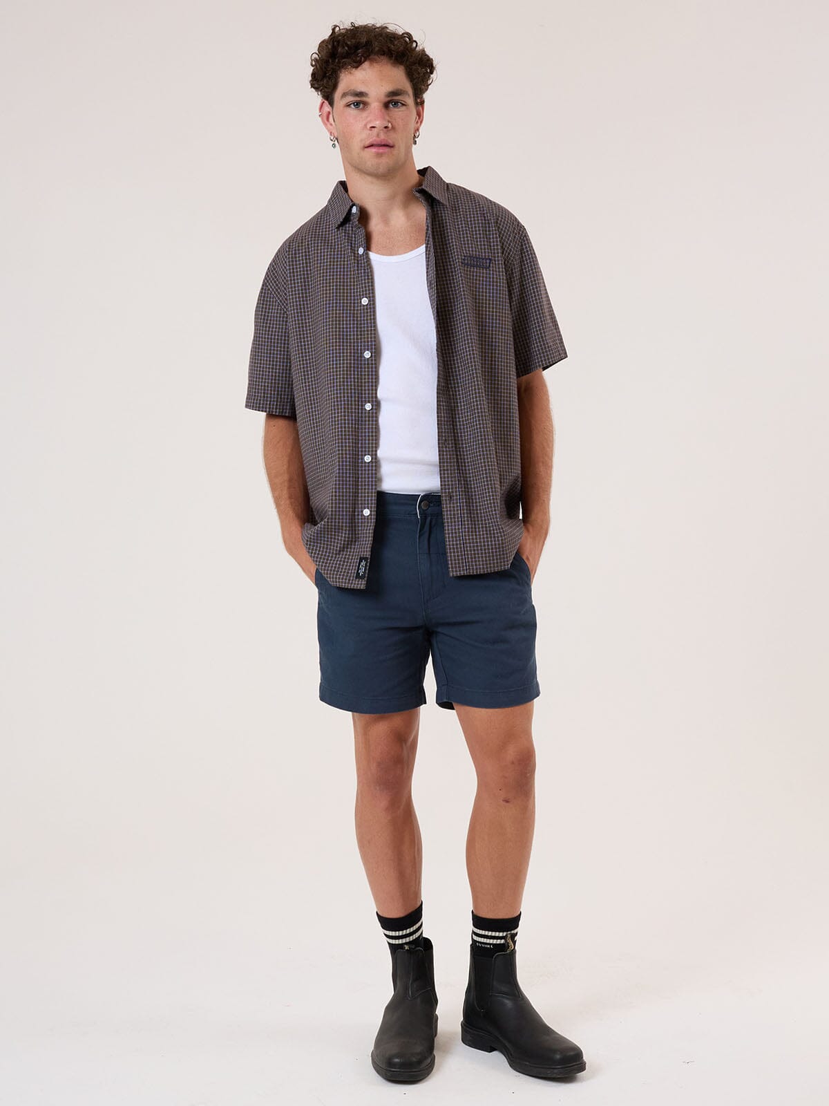 Thrills Union Mandude Work Chino Short - Orion Blue 28