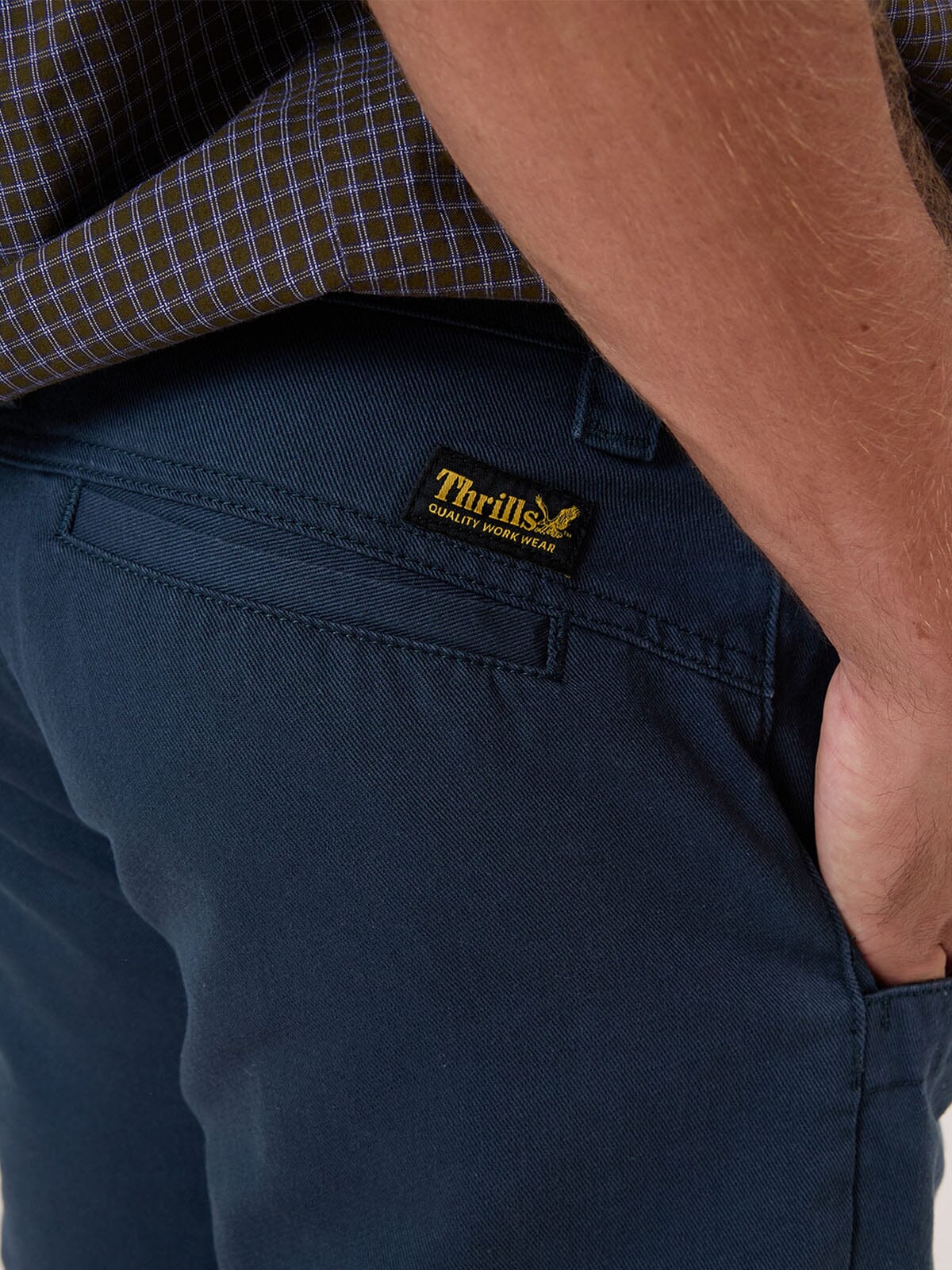 Thrills Union Mandude Work Chino Short - Orion Blue 28