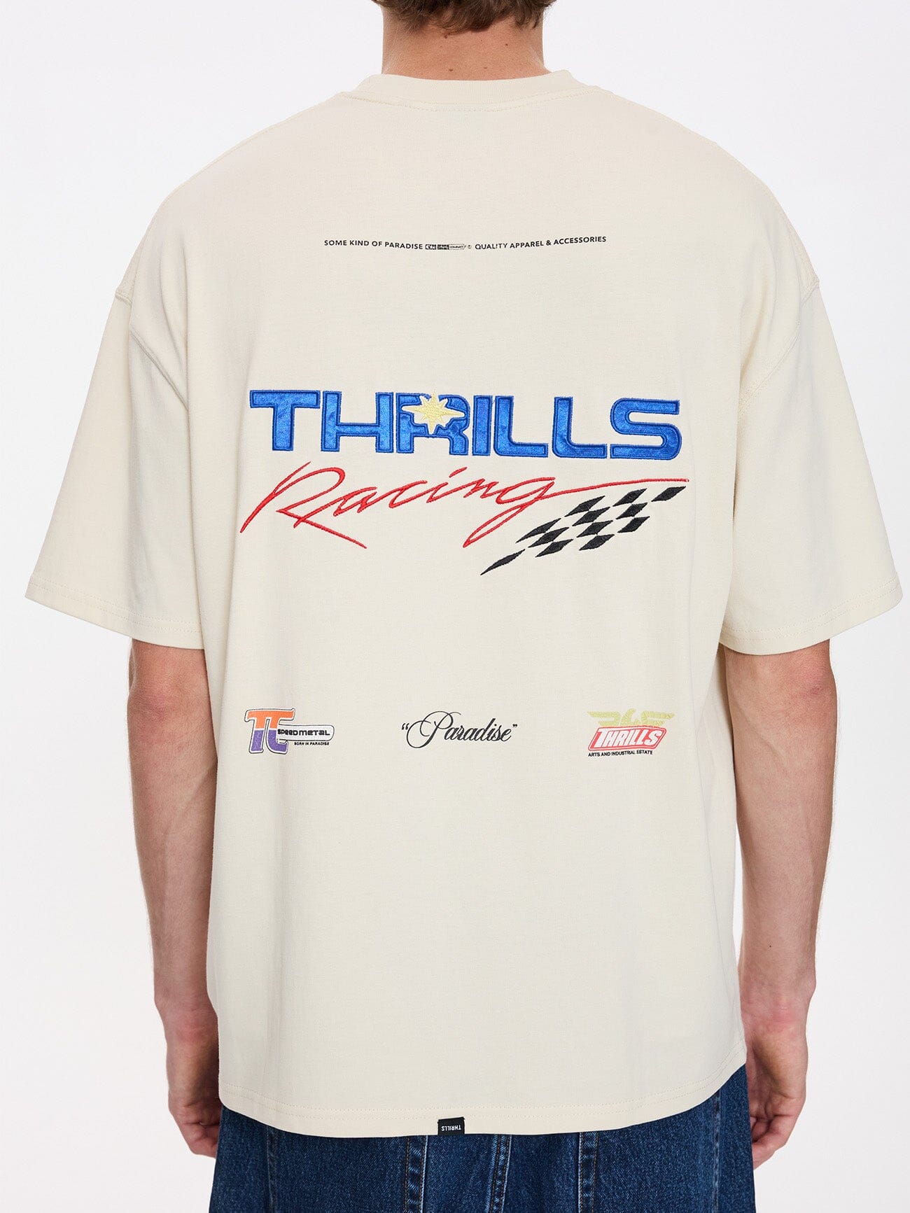 Full Fury Box Fit Oversize Tee - Heritage White