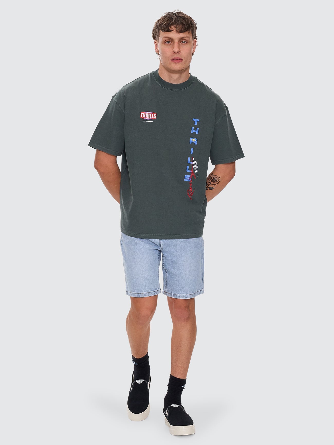 Bones Hemmed Denim Short - Dusk 26