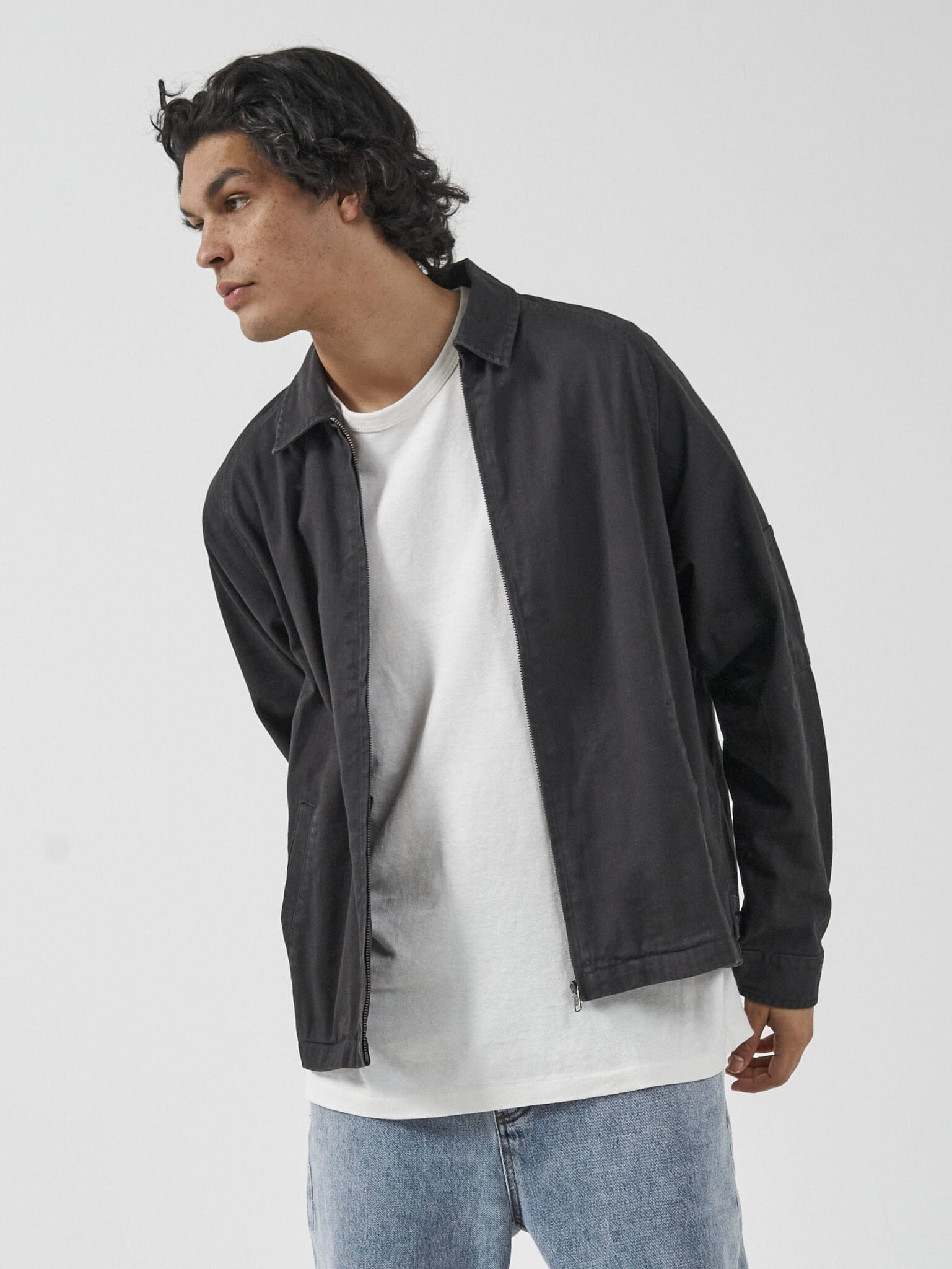 Minimal Thrills Work Jacket - Washed Black