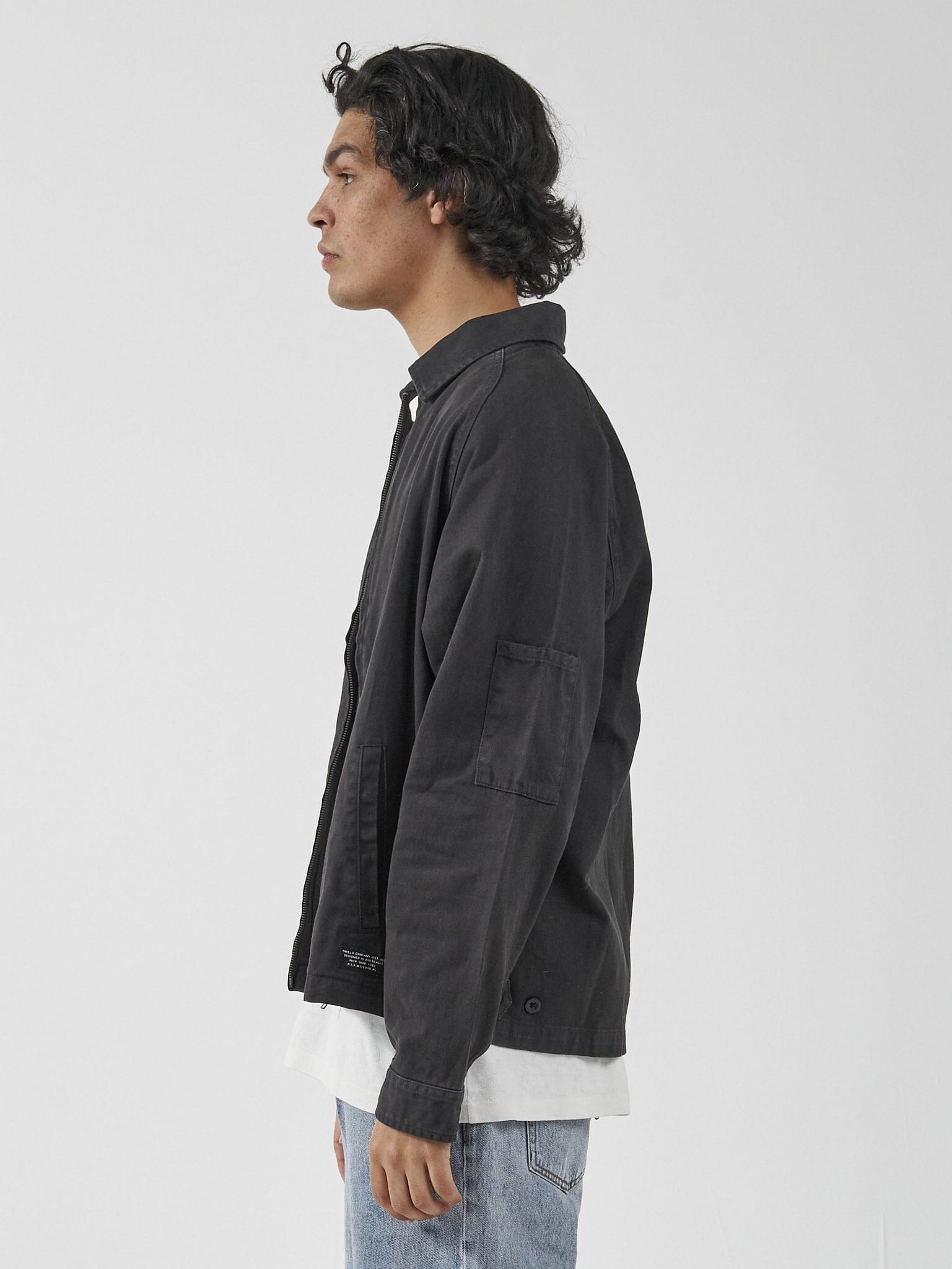 Minimal Thrills Work Jacket - Washed Black