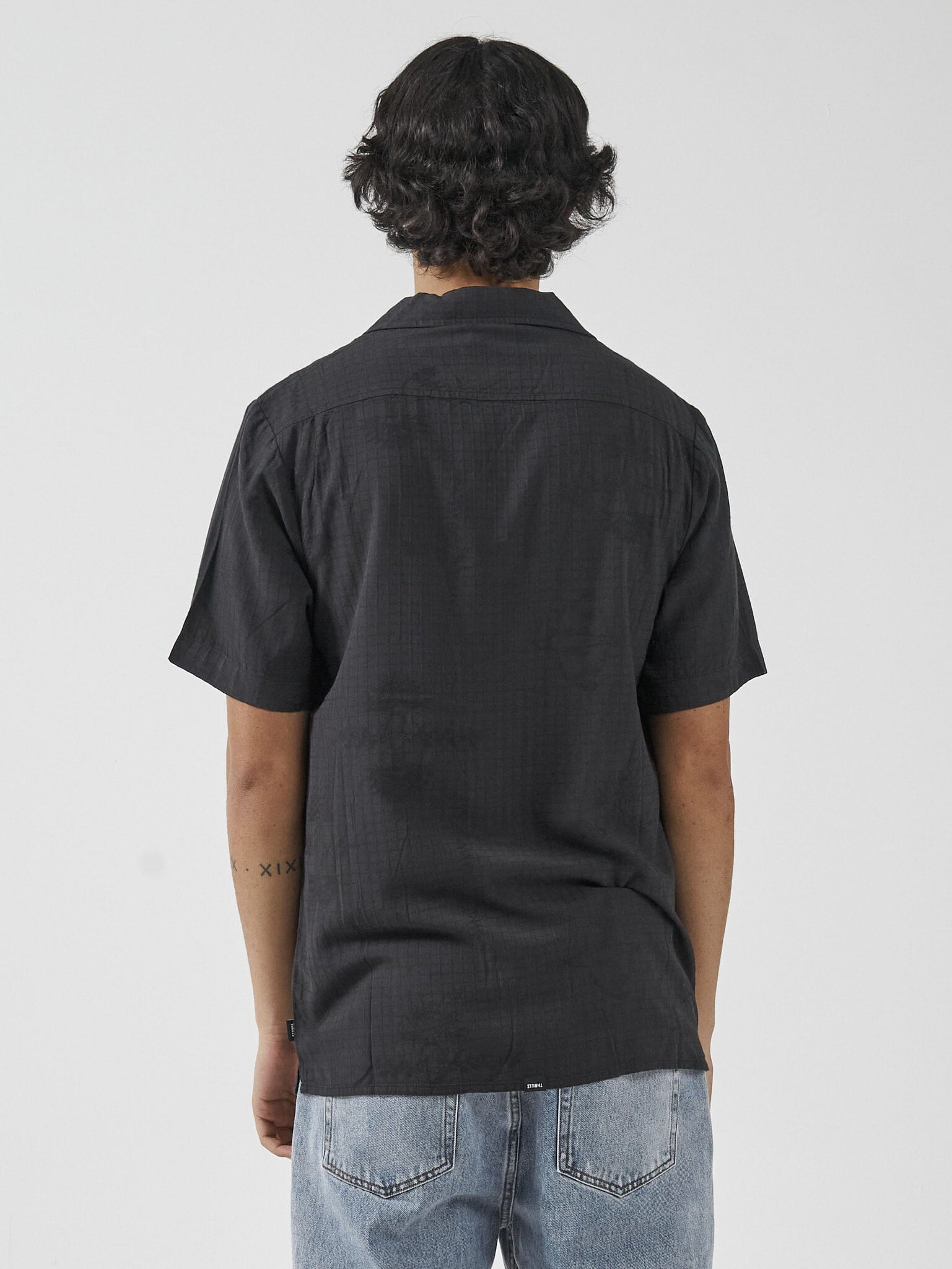 Natural Gravitation Bowling Shirt - Dark Charcoal