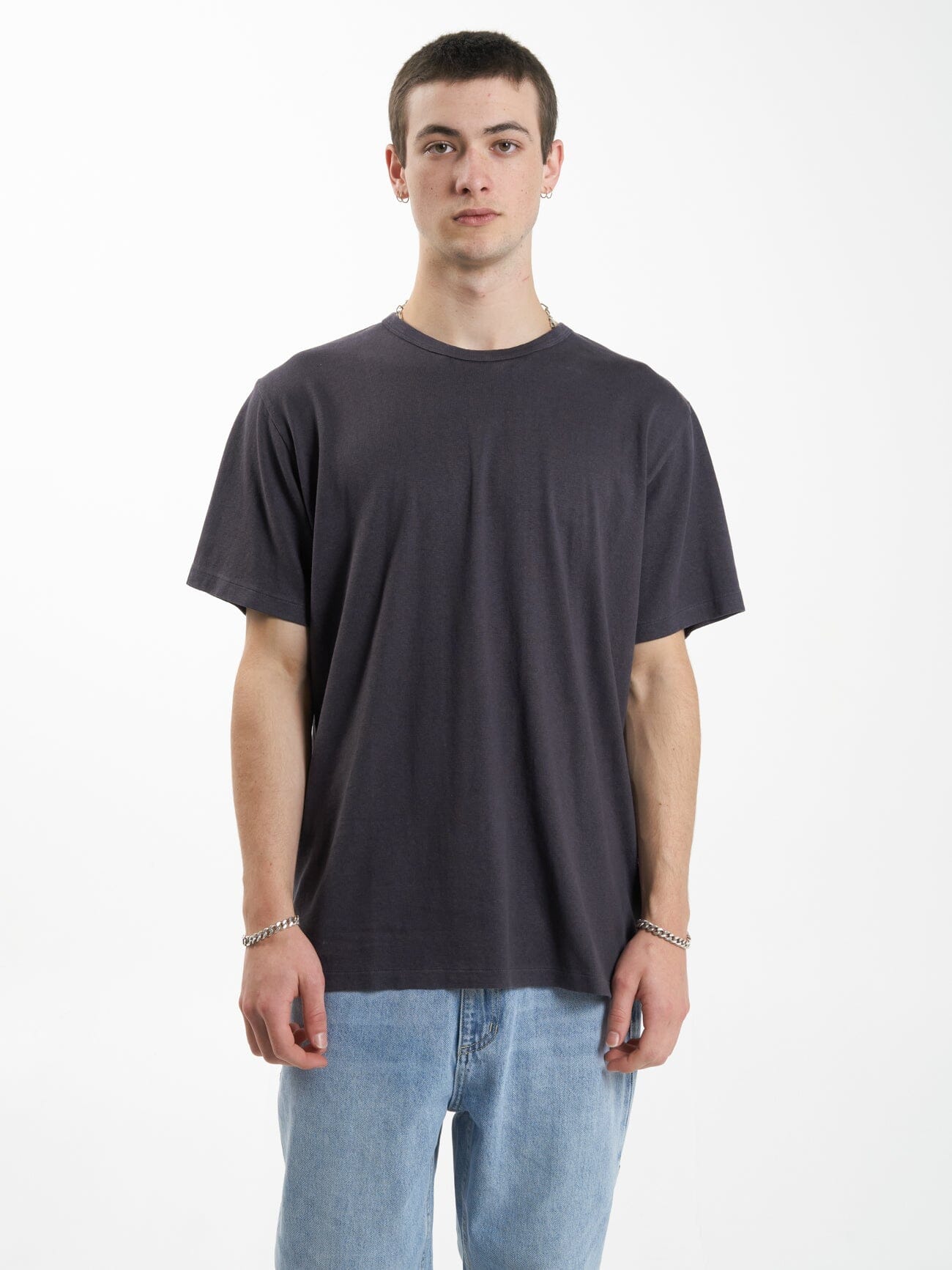 Hemp Thrills Embro Merch Fit Tee - Slate