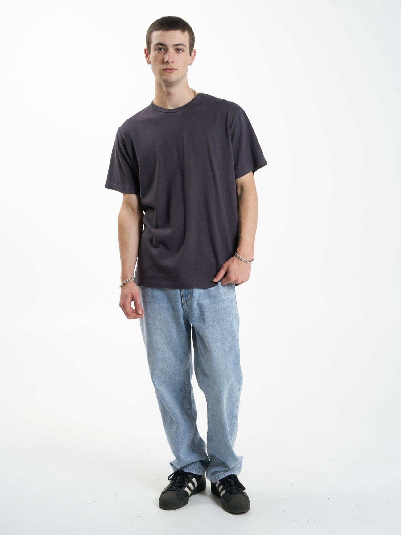 Hemp Thrills Embro Merch Fit Tee - Slate