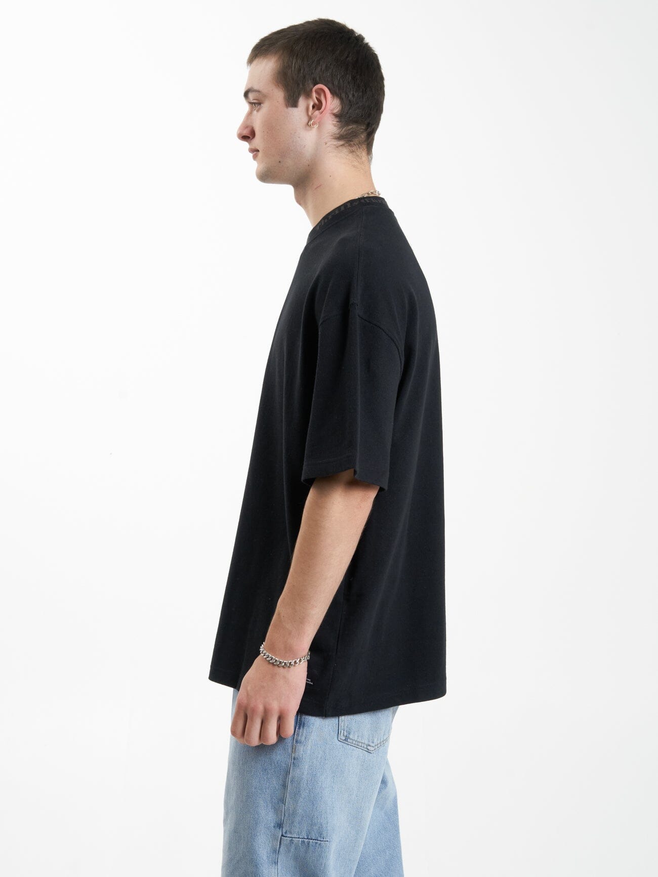 Cortex Box Fit Oversize Tee - Black