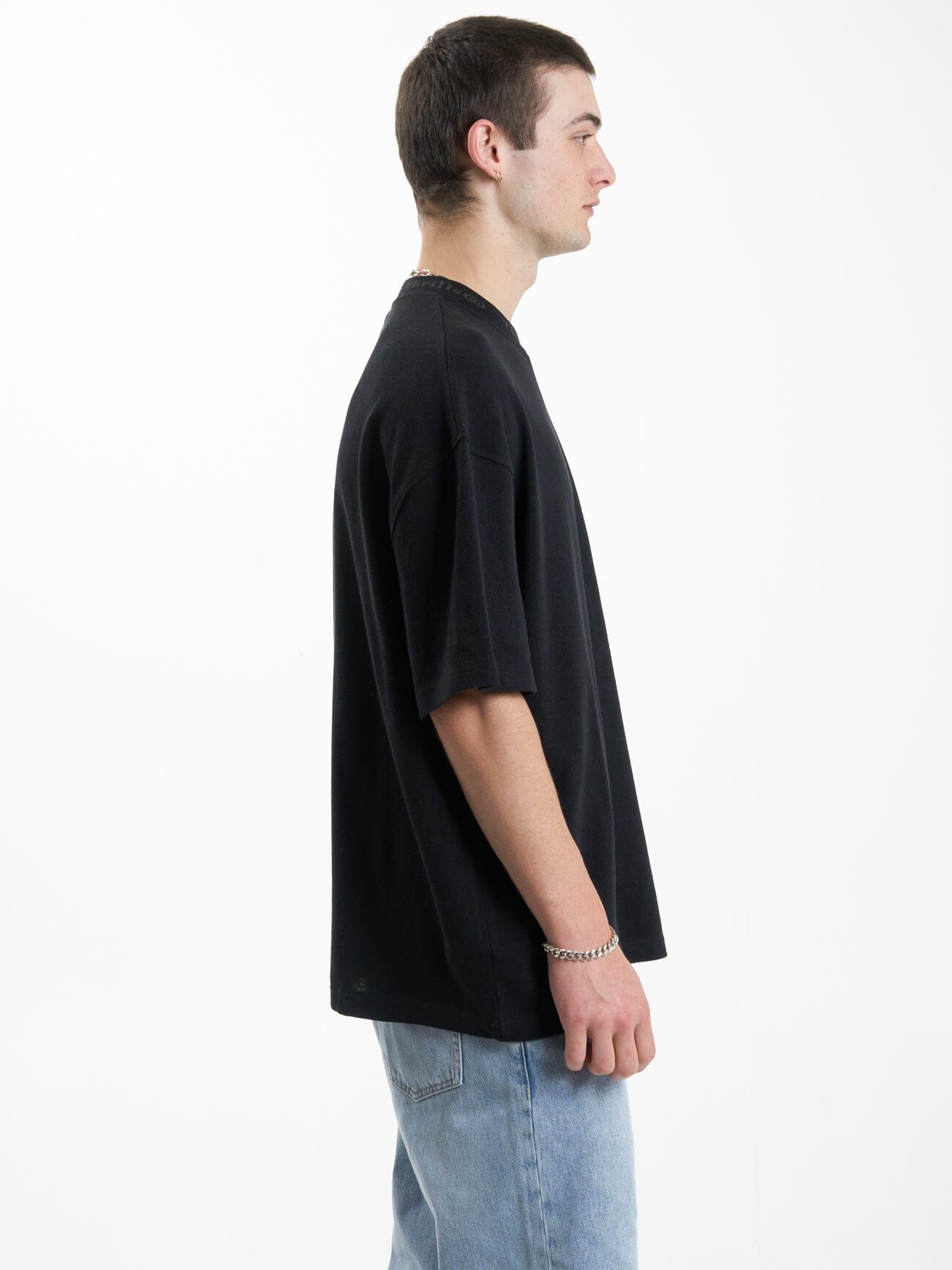 Cortex Box Fit Oversize Tee - Black