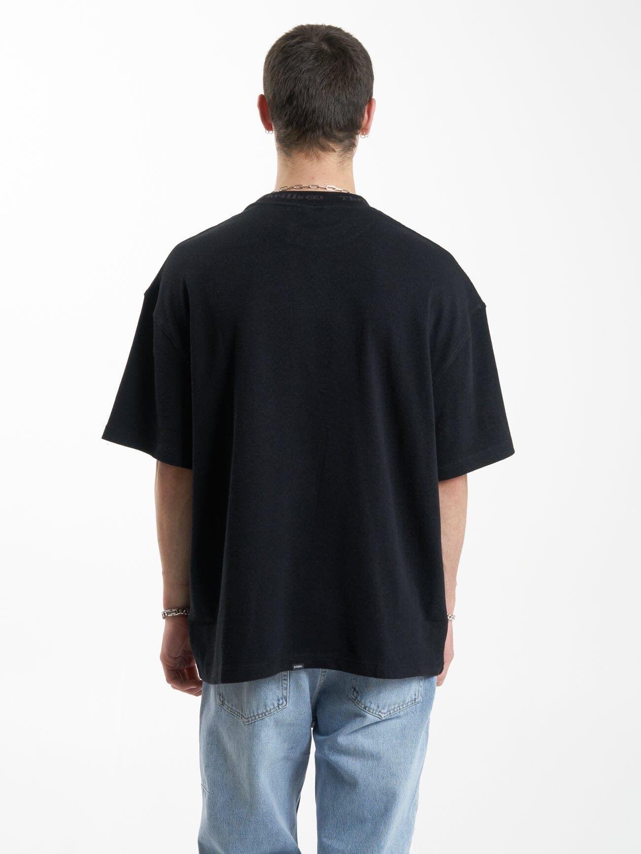 Cortex Box Fit Oversize Tee - Black