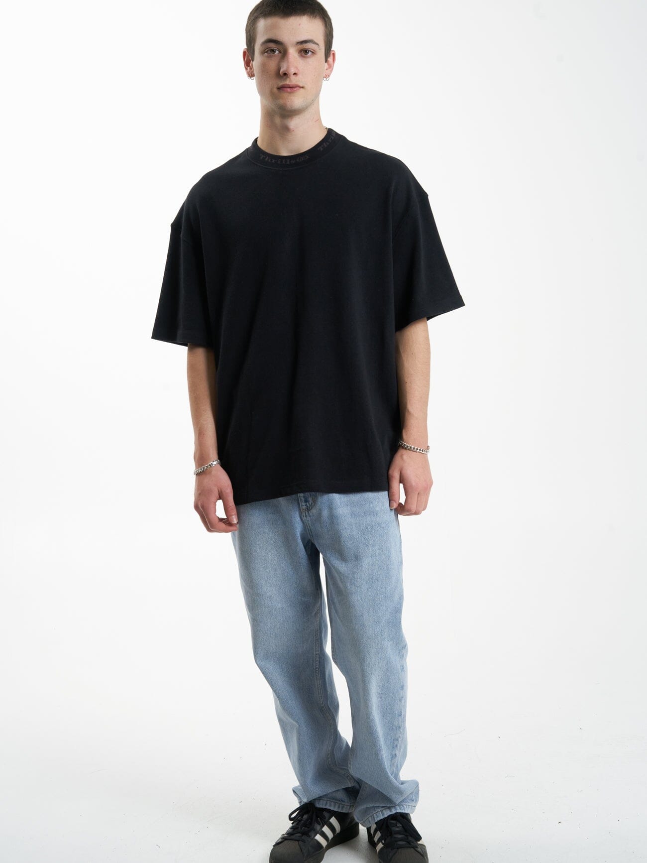 Cortex Box Fit Oversize Tee - Black