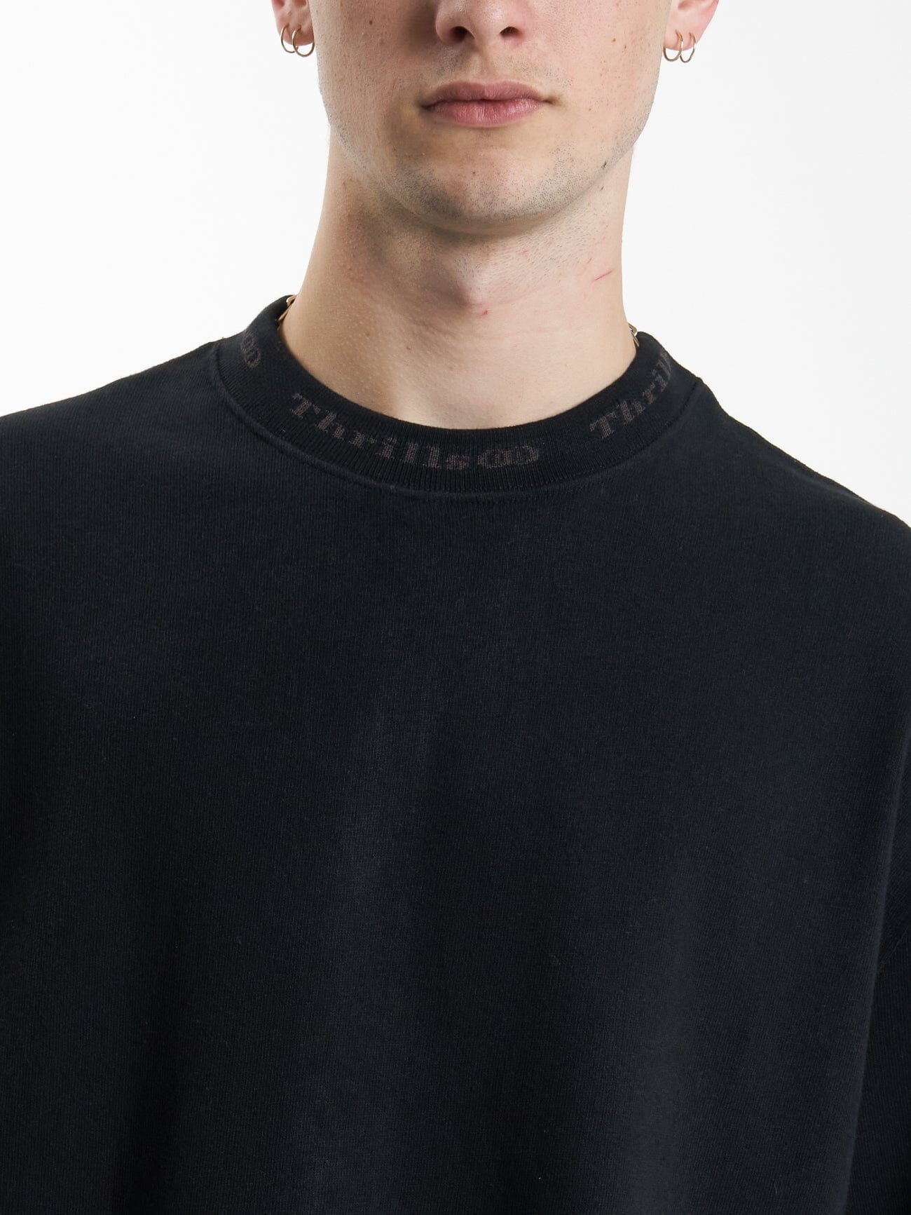 Cortex Box Fit Oversize Tee - Black