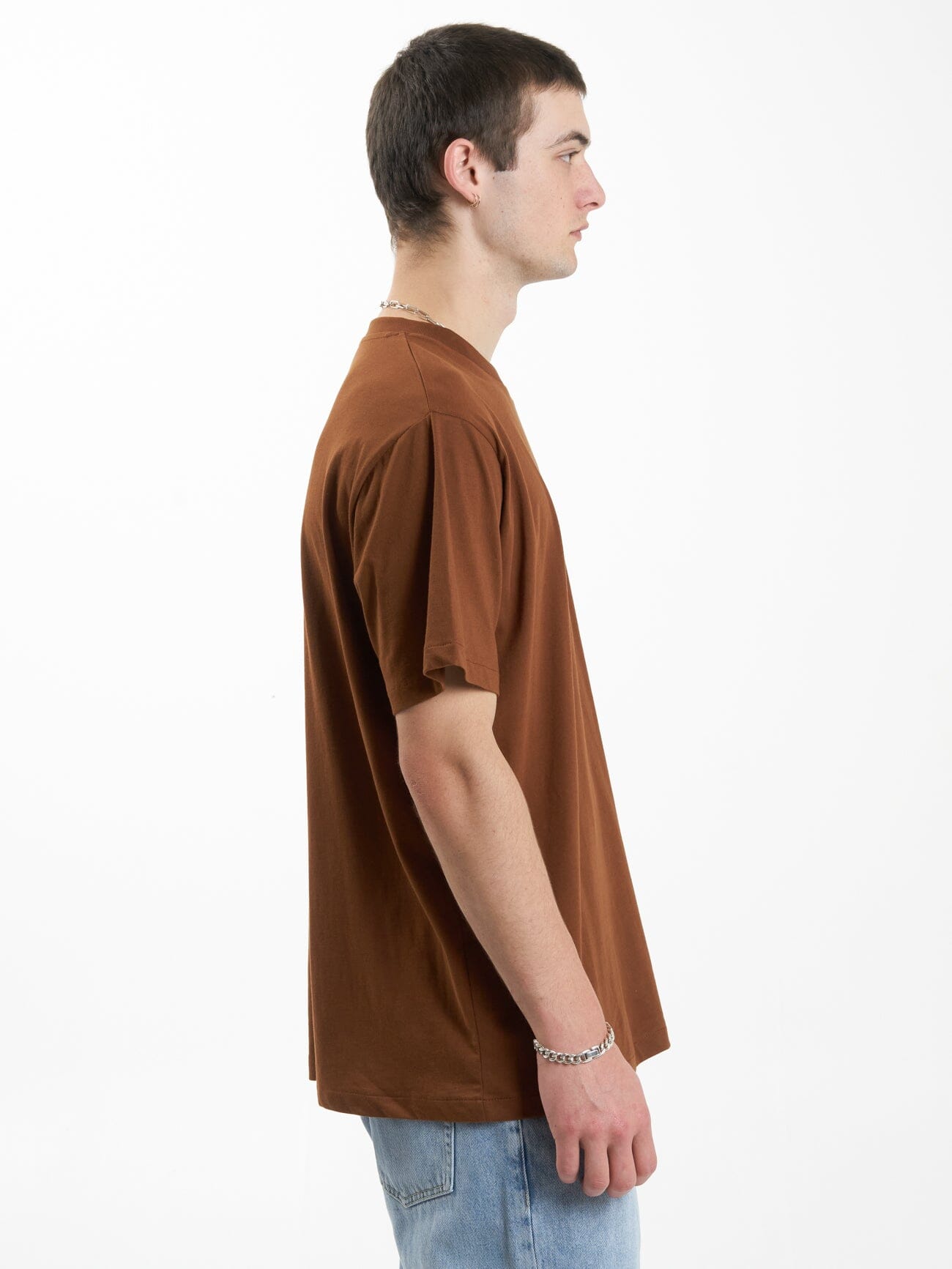 Minimal Thrills Merch Fit Tee - Chestnut