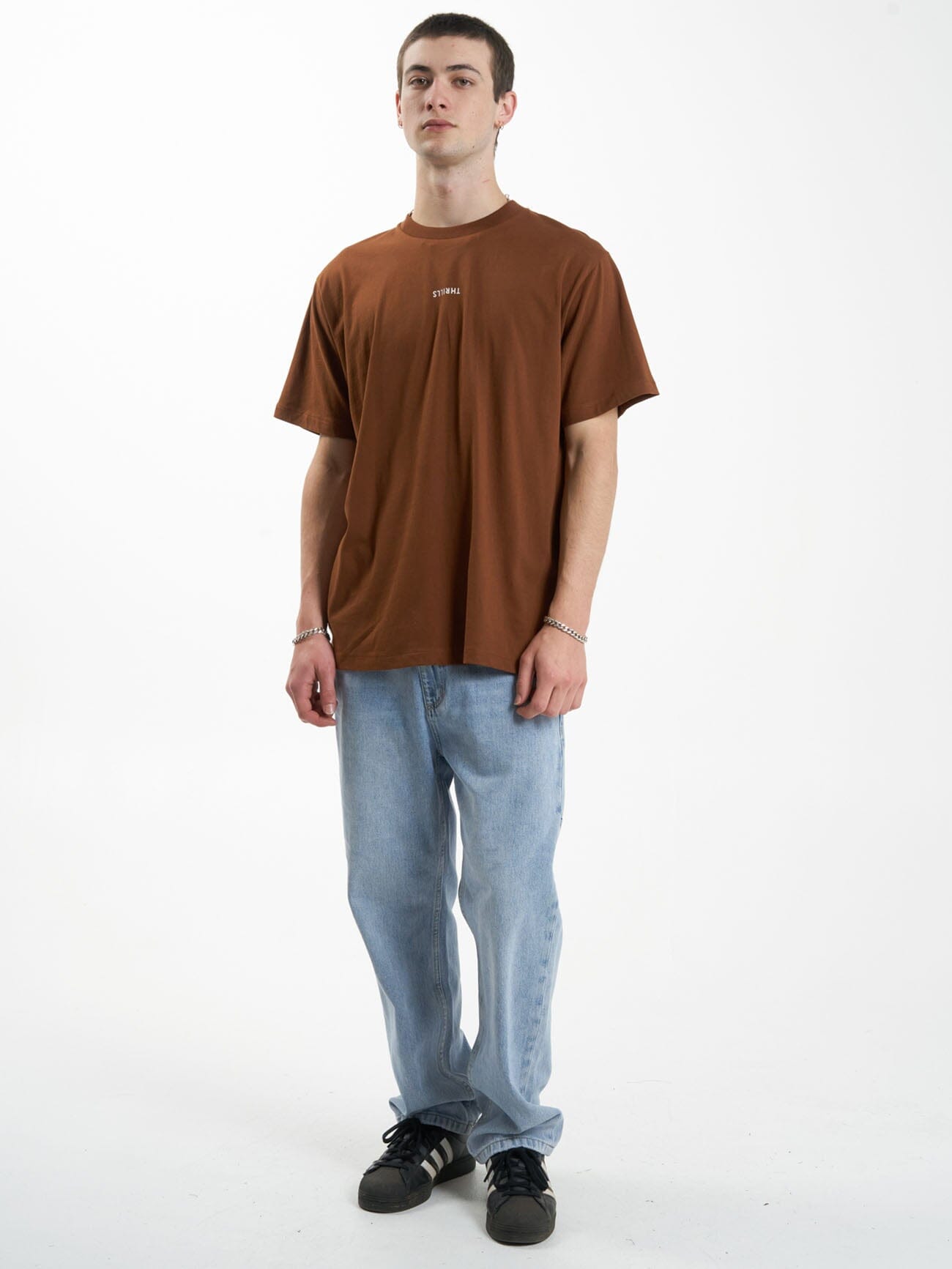 Minimal Thrills Merch Fit Tee - Chestnut