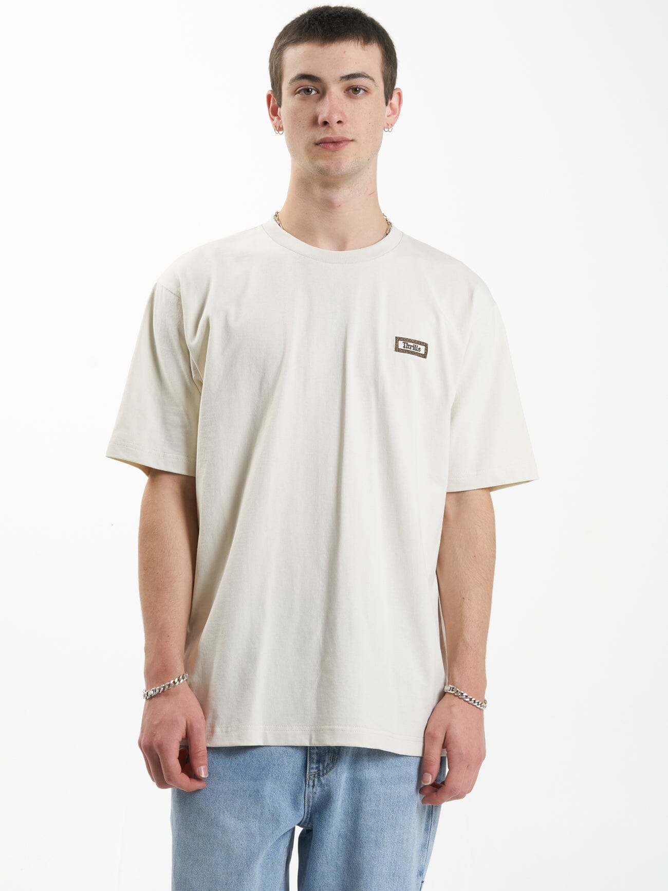 Linked Oversize Fit Tee - Heritage White