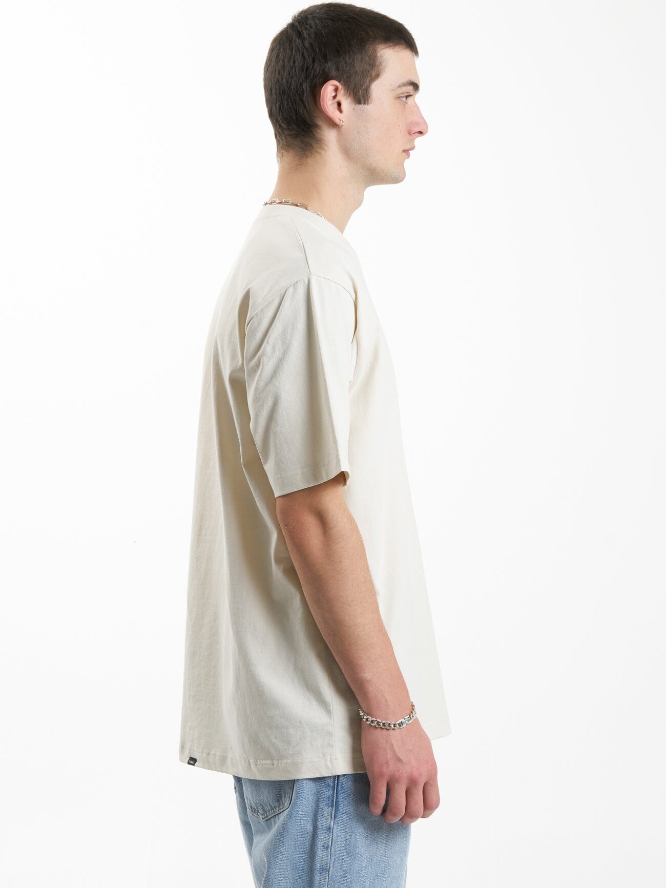 Linked Oversize Fit Tee - Heritage White