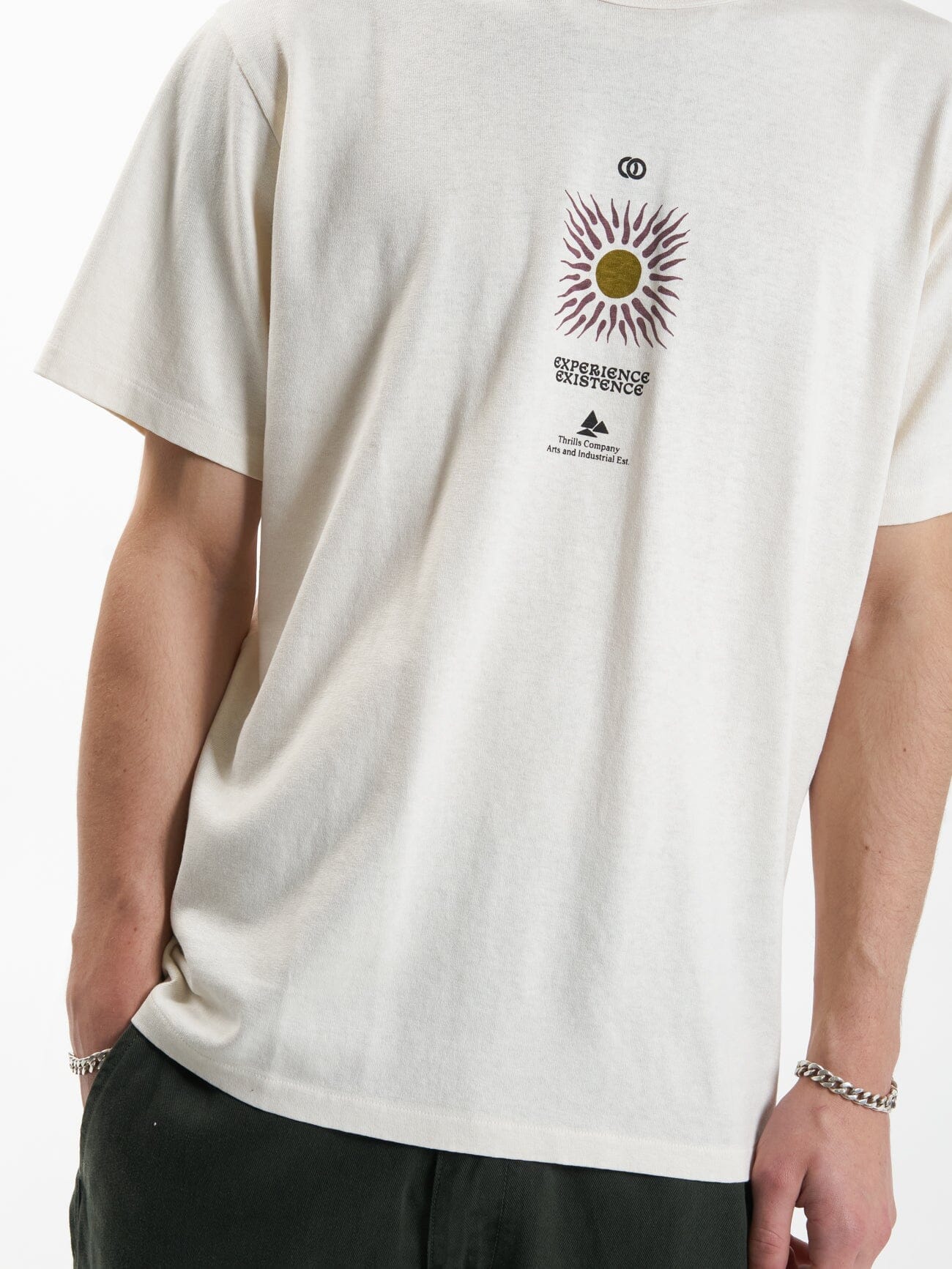 Hemp Experience Existence Merch Fit Tee - Heritage White