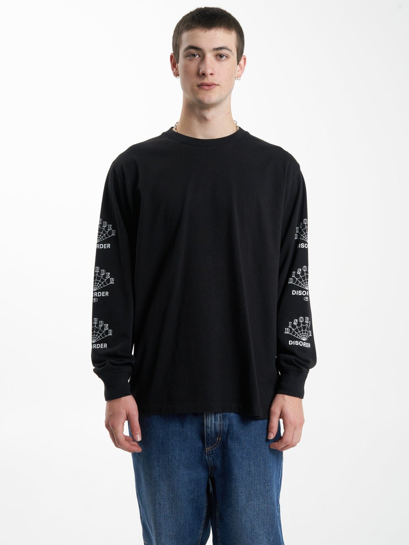 Disorder Disorder Merch Fit Long Sleeve Tee - Black