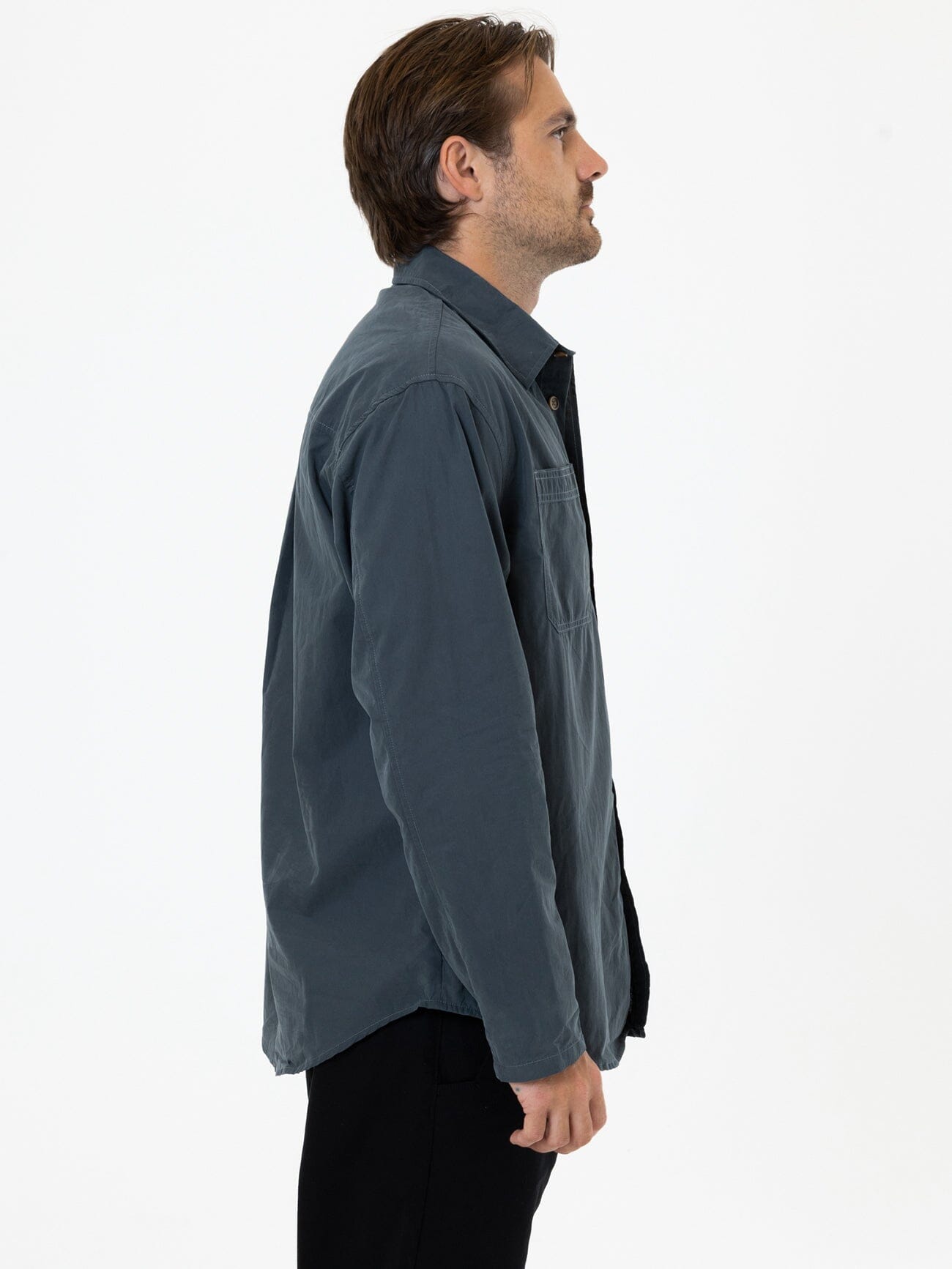 Wisdom Long Sleeve Shirt - Petrol