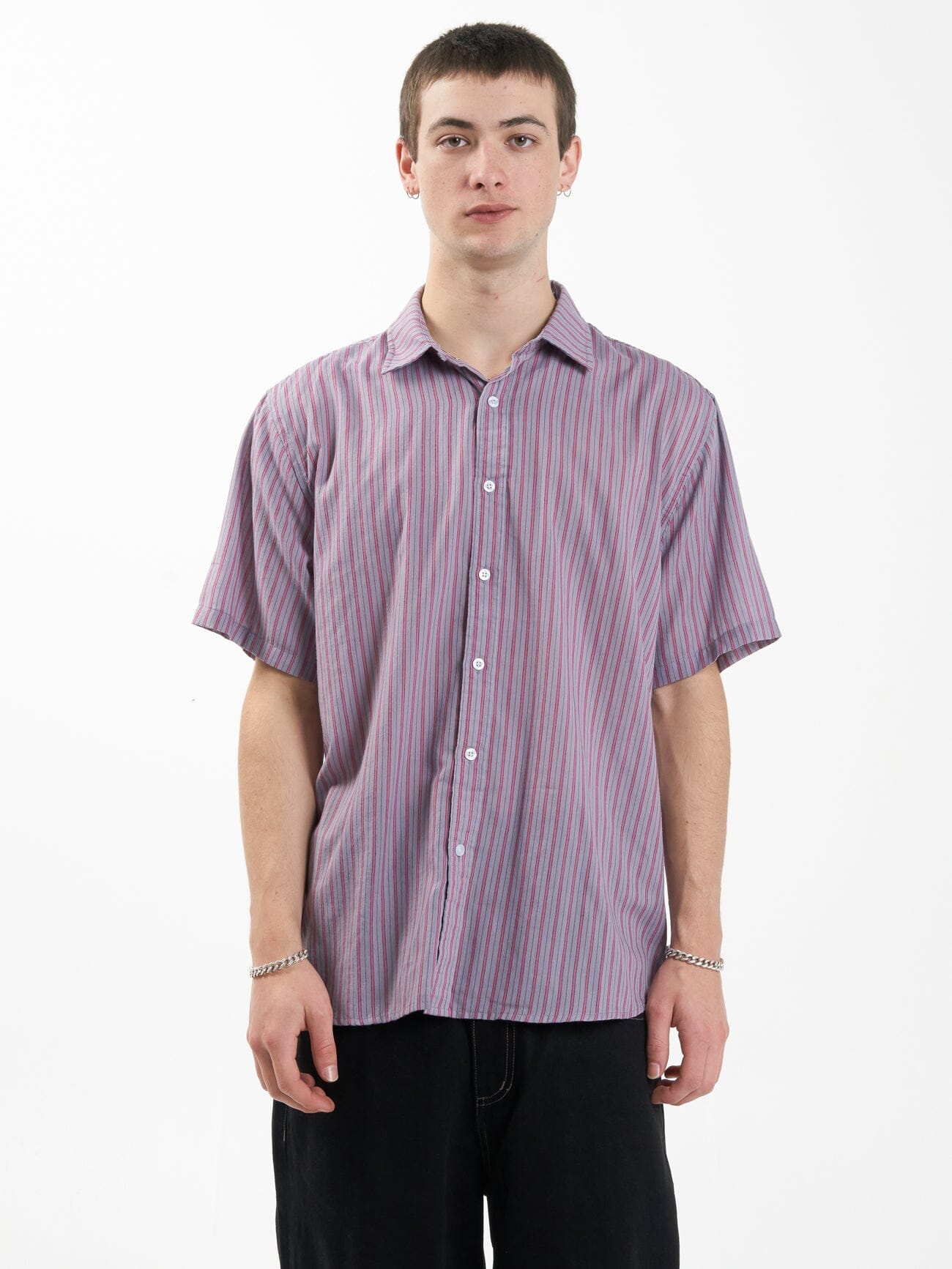 Vibrations Short Sleeve Shirt - Mineral Gray