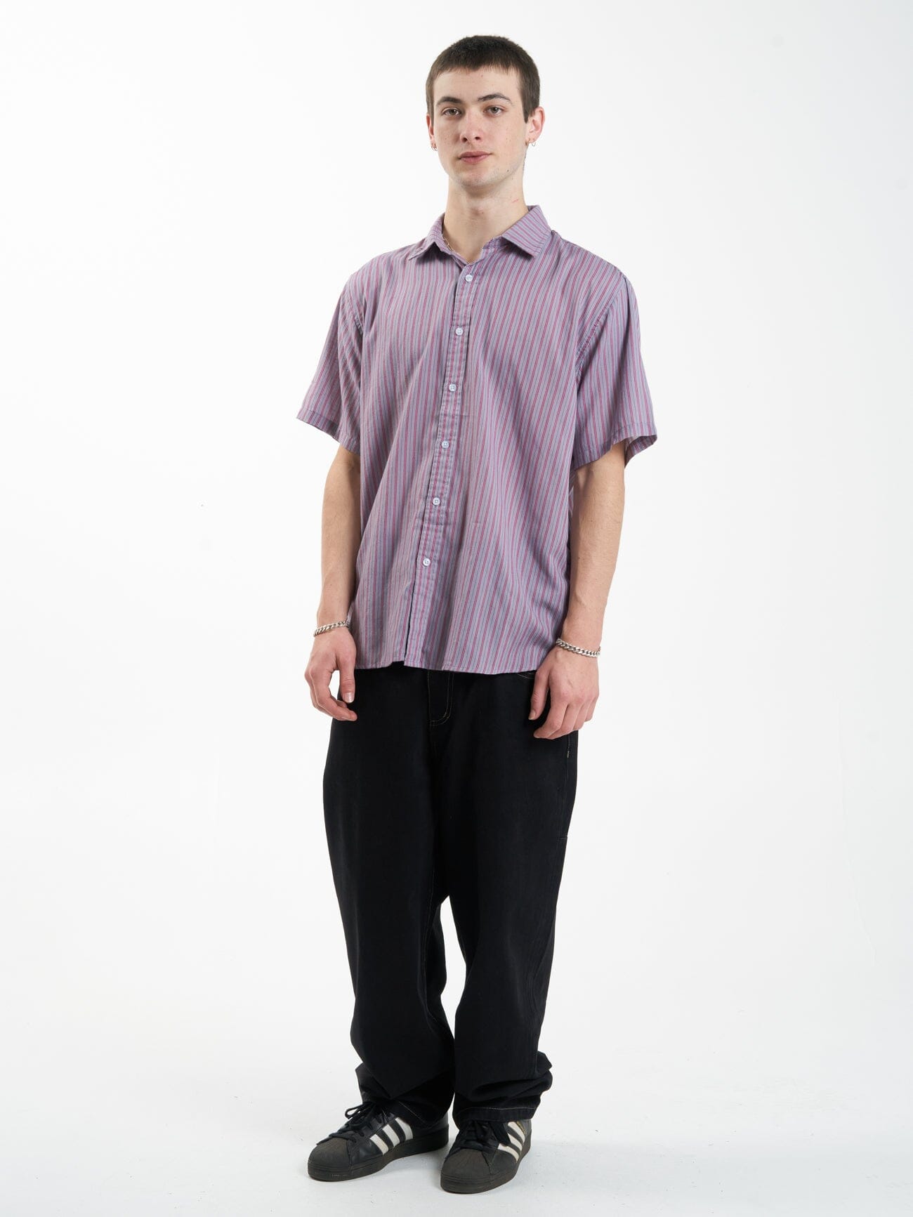 Vibrations Short Sleeve Shirt - Mineral Gray