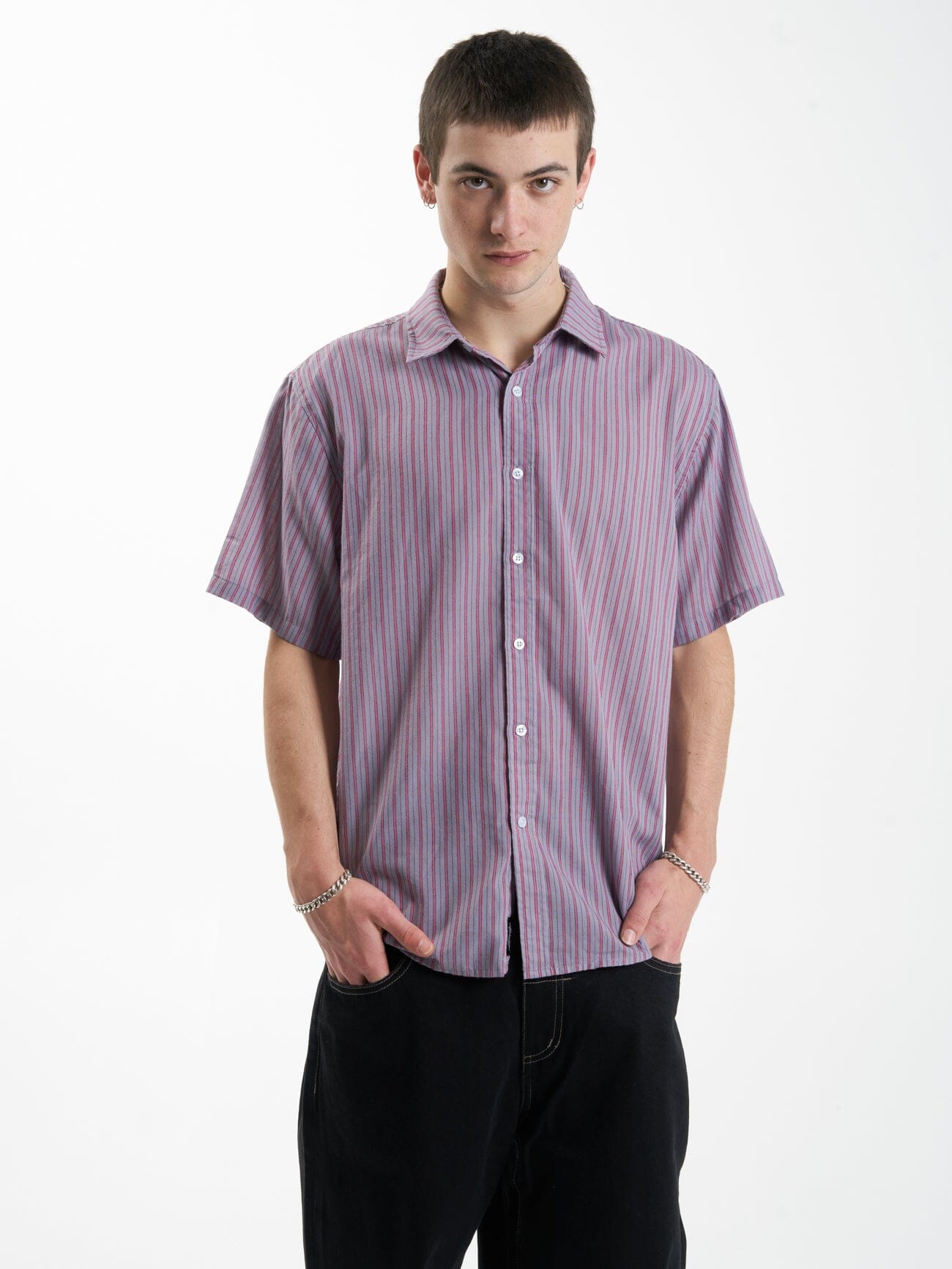 Vibrations Short Sleeve Shirt - Mineral Gray