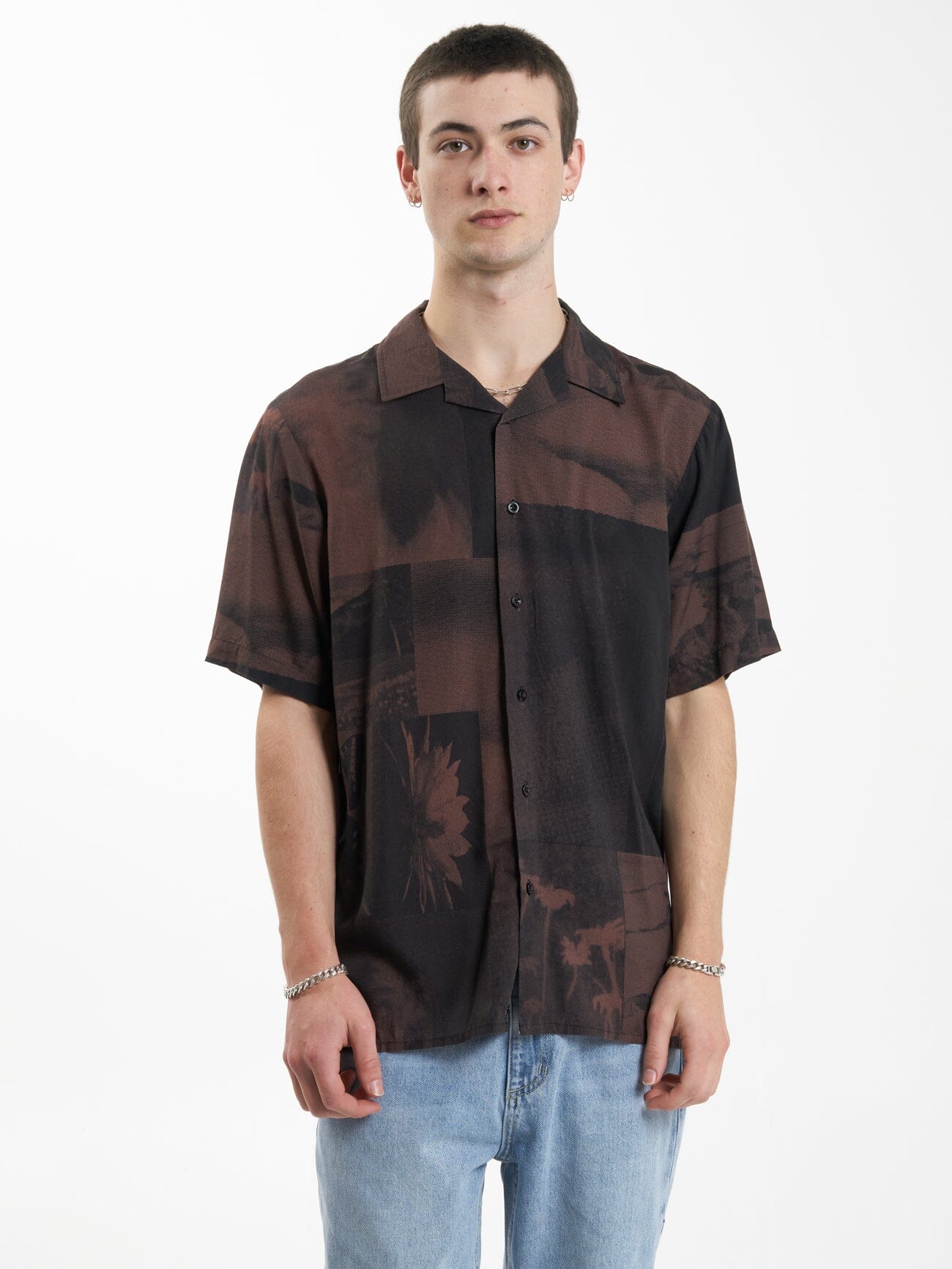 Earthdrone Bowling Shirt - Black