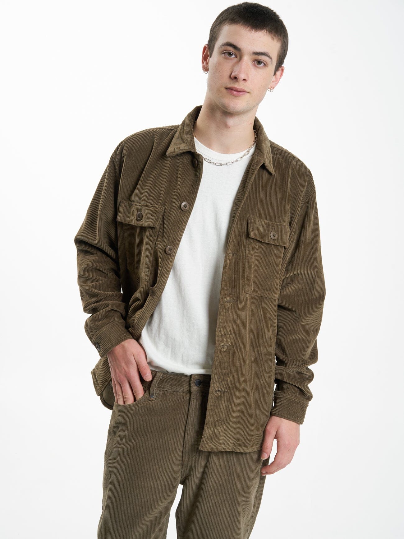 Thrills Labour Overshirt - Desert