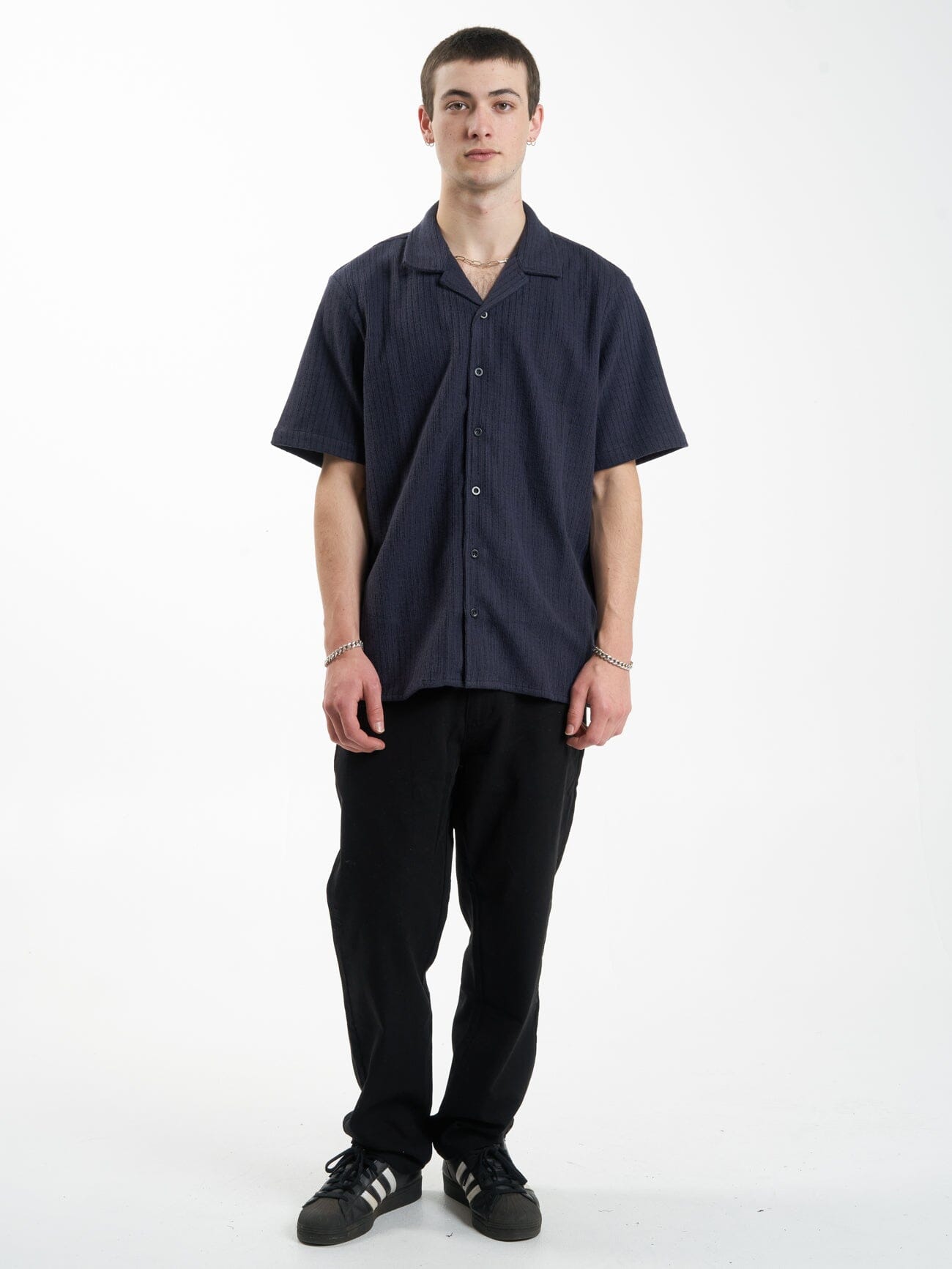 Though Shall Not Bowling Shirt - Midnight Navy