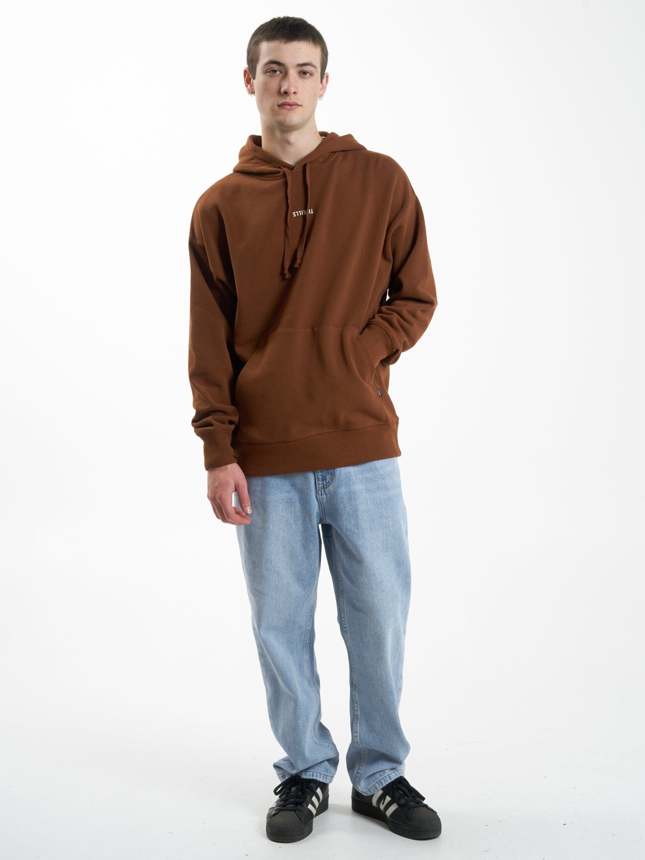 Minimal Slouch Pull On Hood - Chestnut