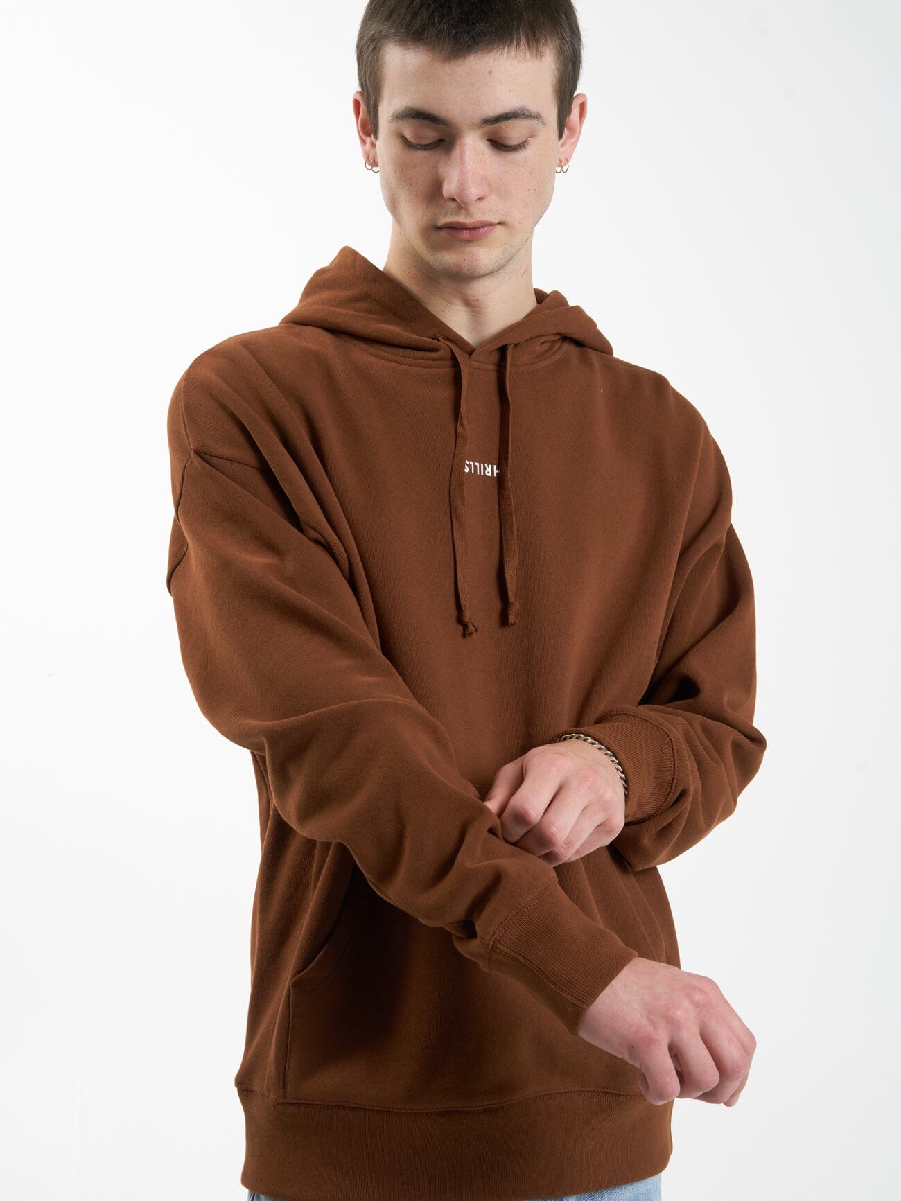 Minimal Slouch Pull On Hood - Chestnut