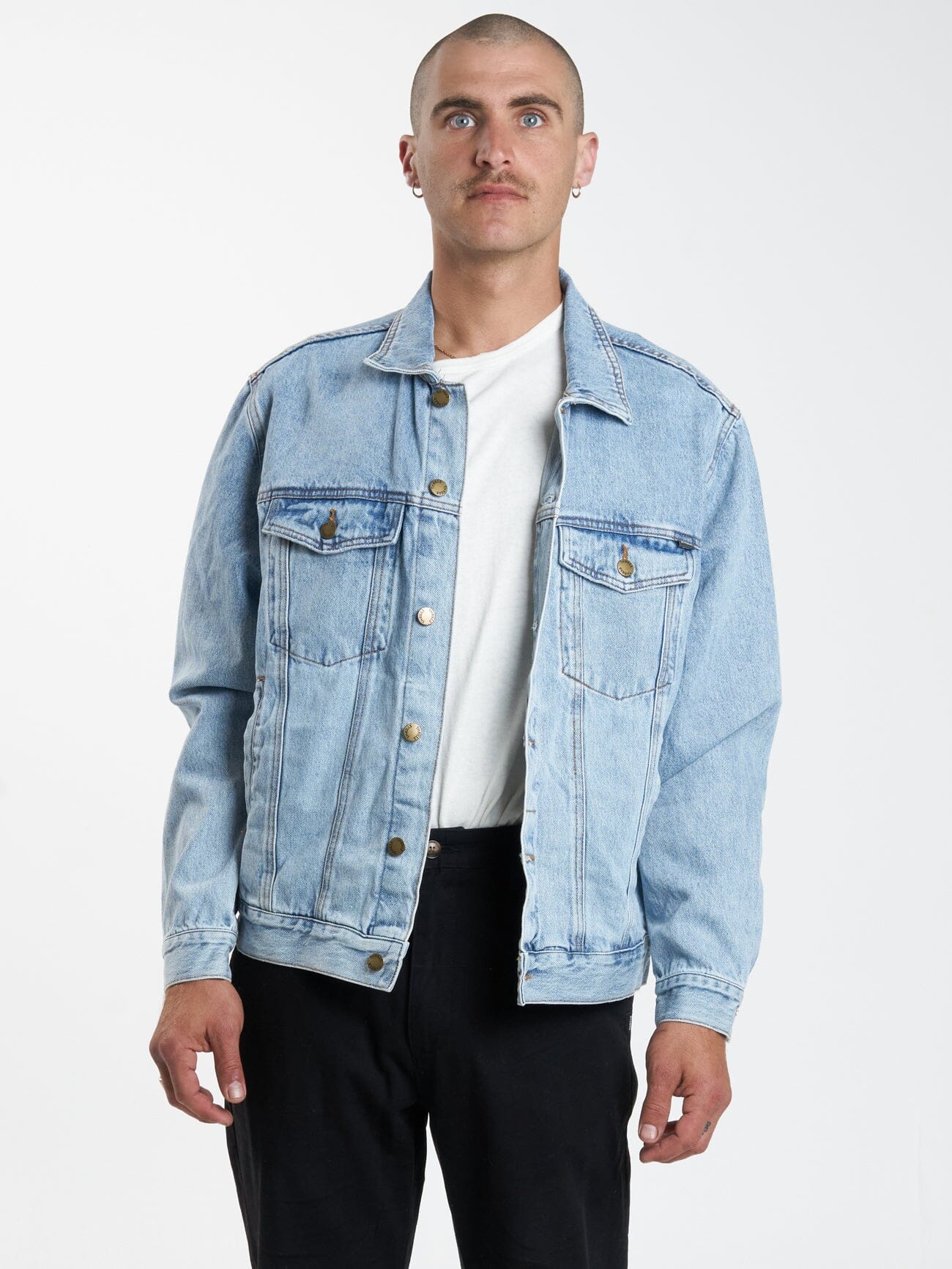 Oversized Wanderer Denim Jacket - Endless Blue