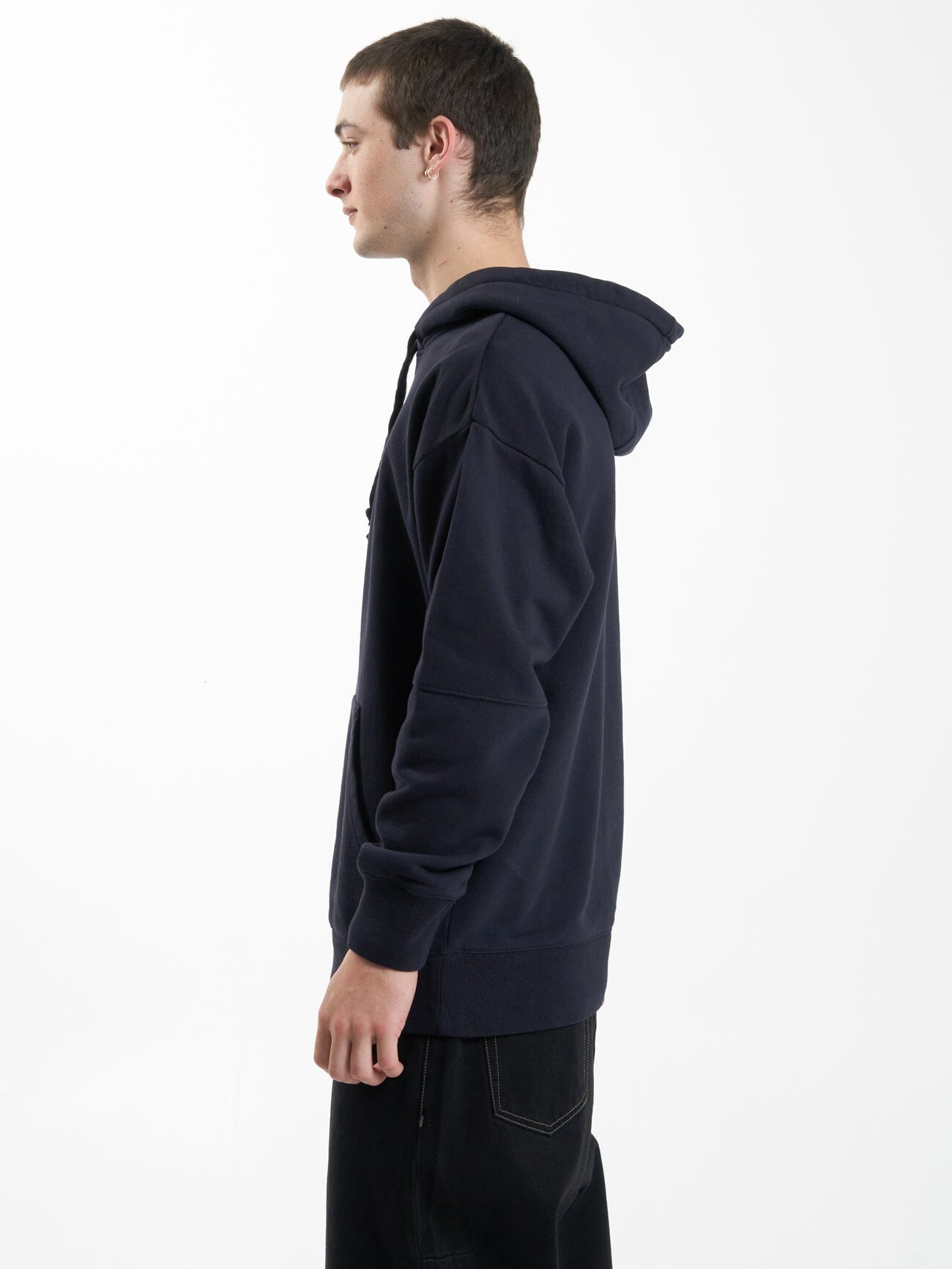 Thou Shall Not Slouch Hood - Midnight Blue