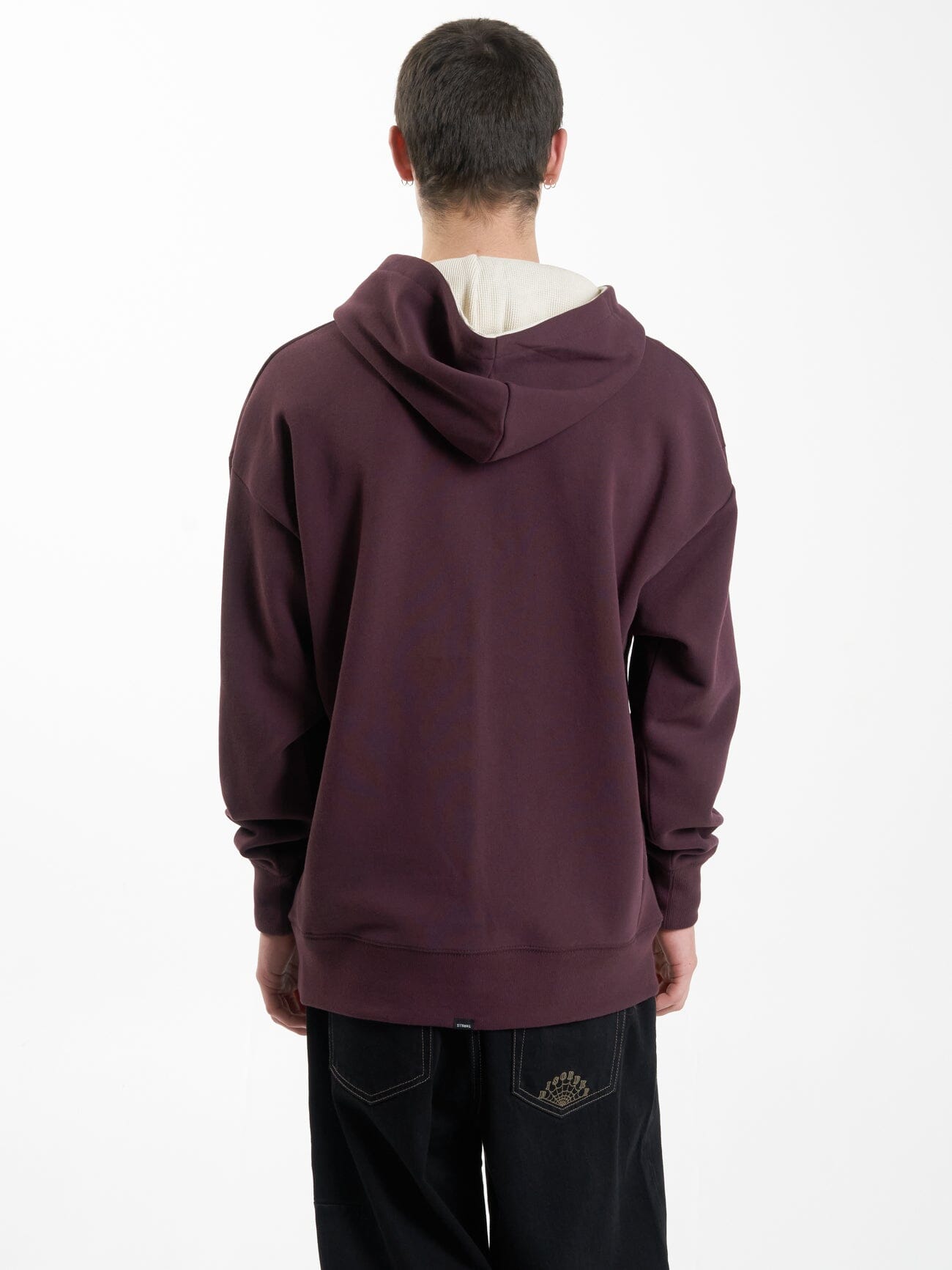 Thrills Union Slouch Pull On Hood - Wine